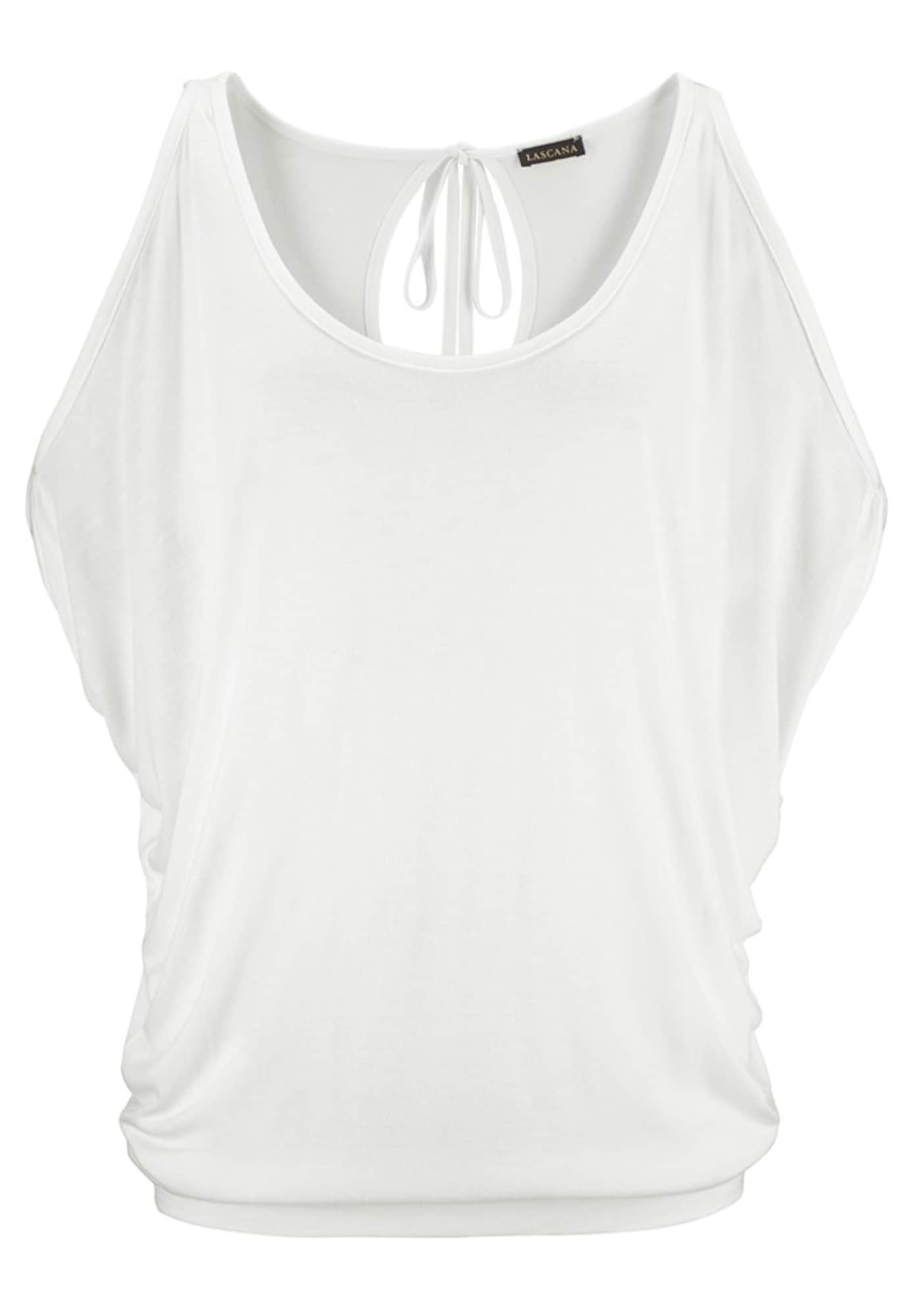 LASCANA Tricou  alb natural