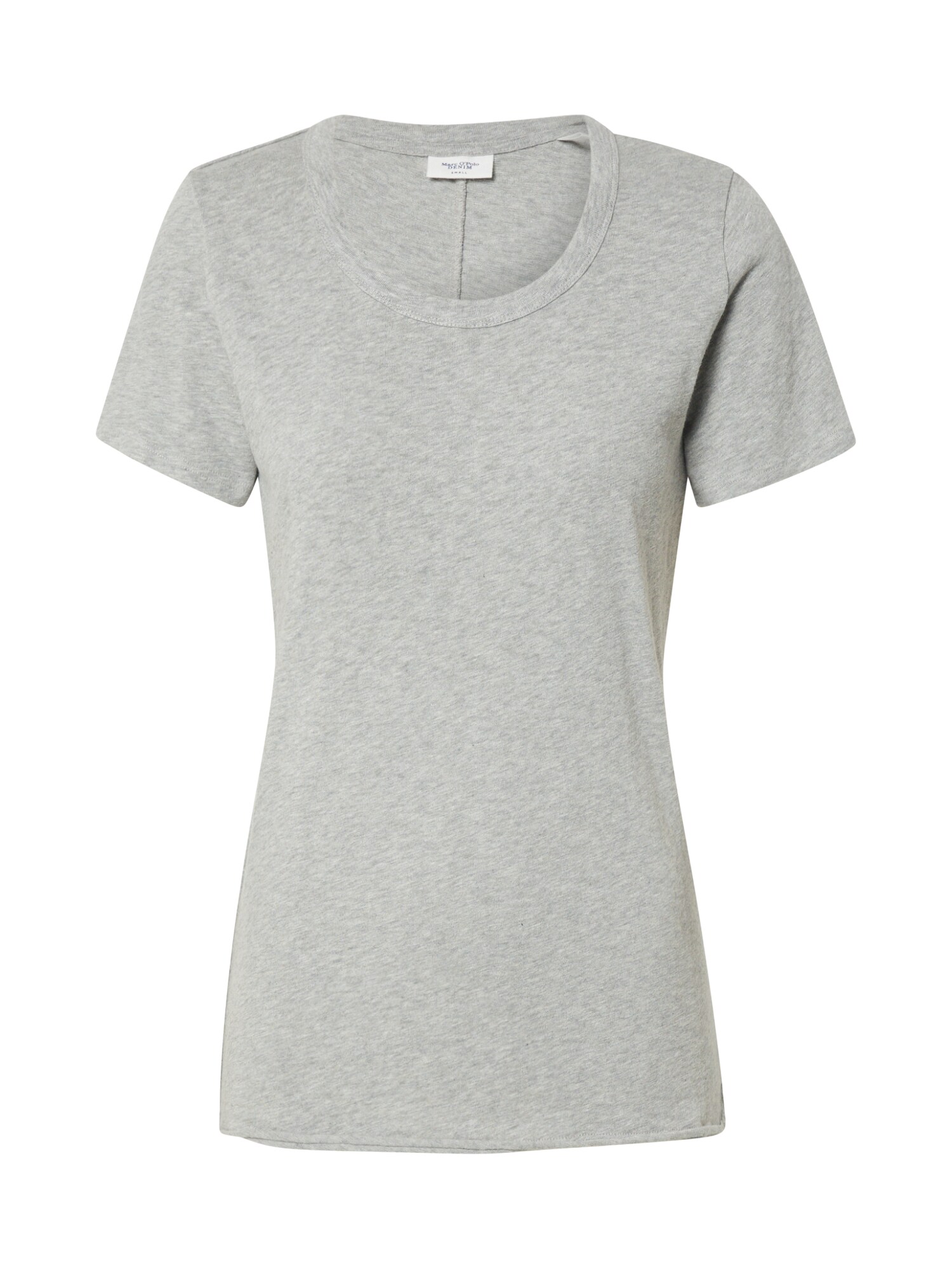 Marc O'Polo DENIM Marškinėliai 'Heavy Slub Crew Neck Tee'  margai pilka