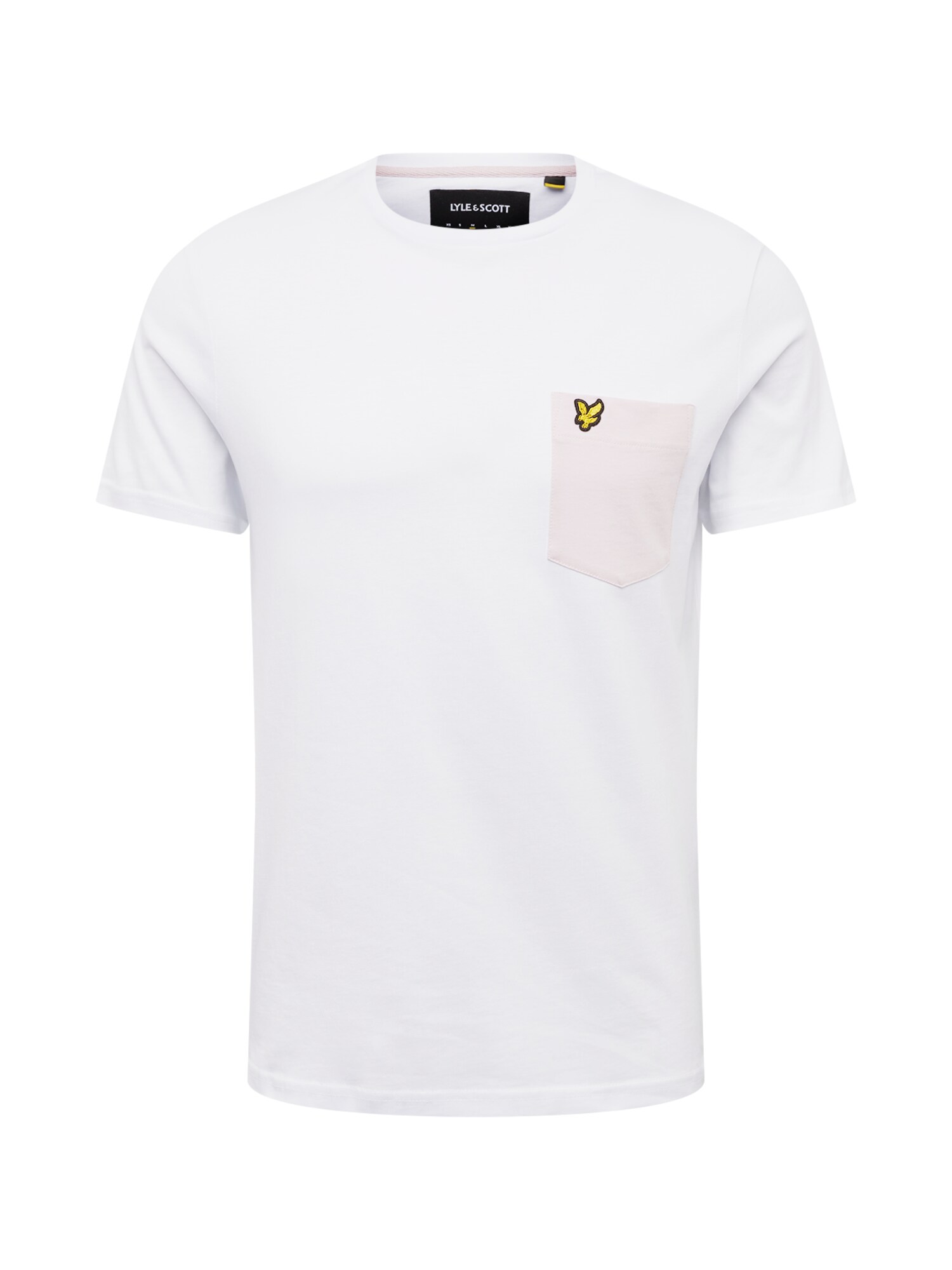 Lyle & Scott Marškinėliai  rožių spalva / balta