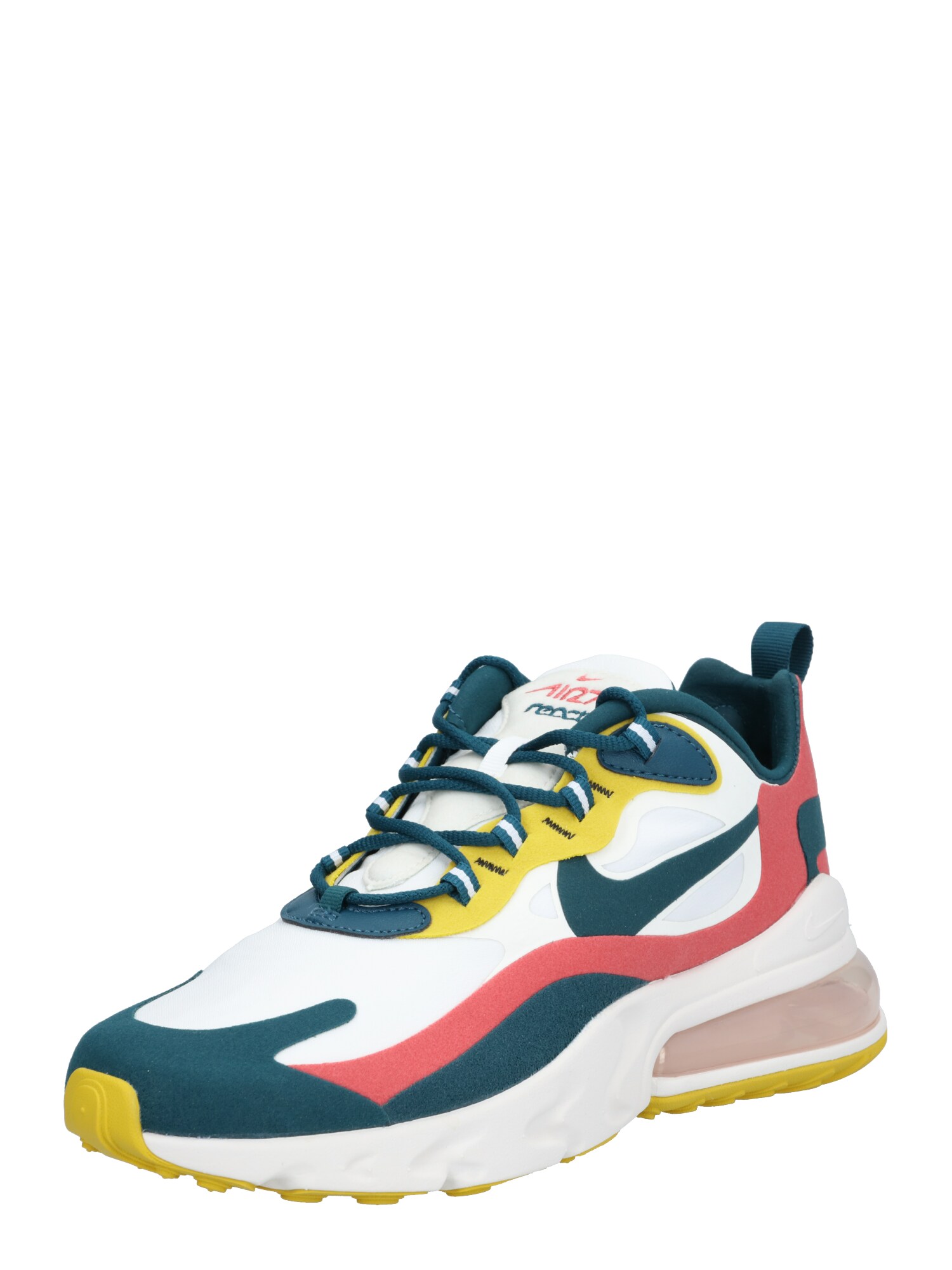 Nike Sportswear Sportbačiai be auliuko 'Air Max React'  raudona / geltona / smaragdinė spalva / balta