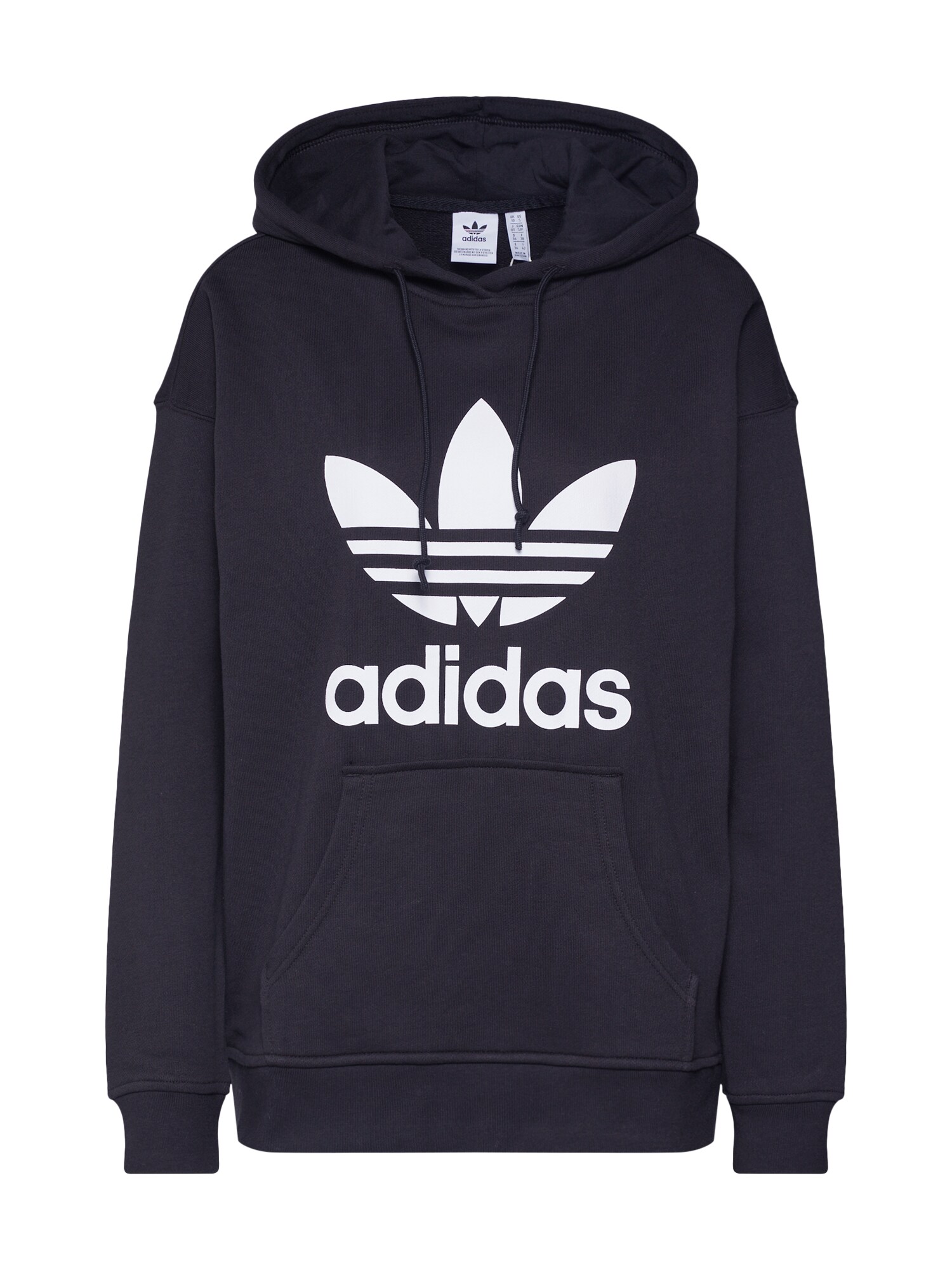 ADIDAS ORIGINALS Megztinis be užsegimo 'Adicolor Trefoil'  juoda
