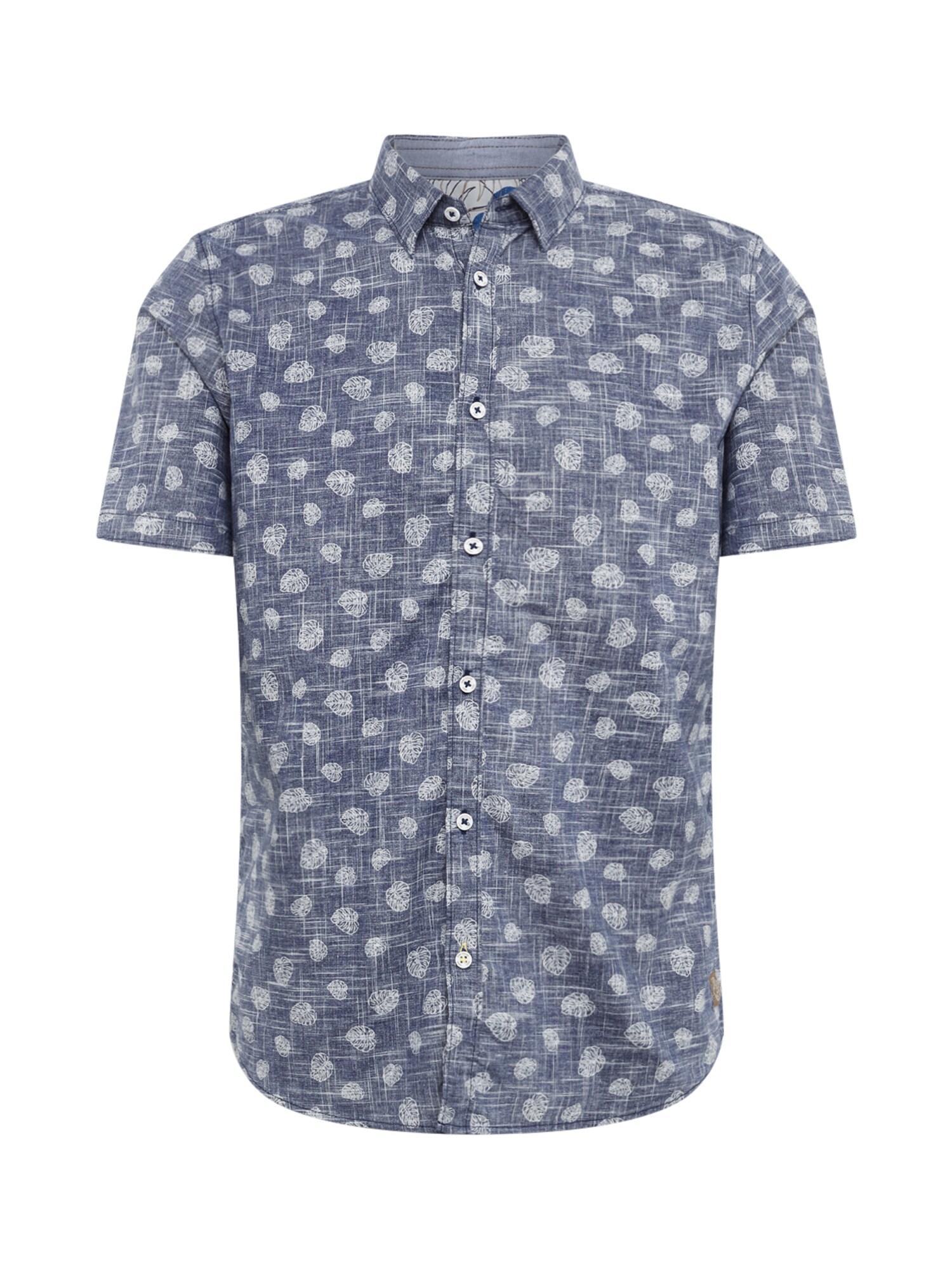 Tom Tailor Heren Overhemd Navy Wit tom tailor kopen in de aanbieding