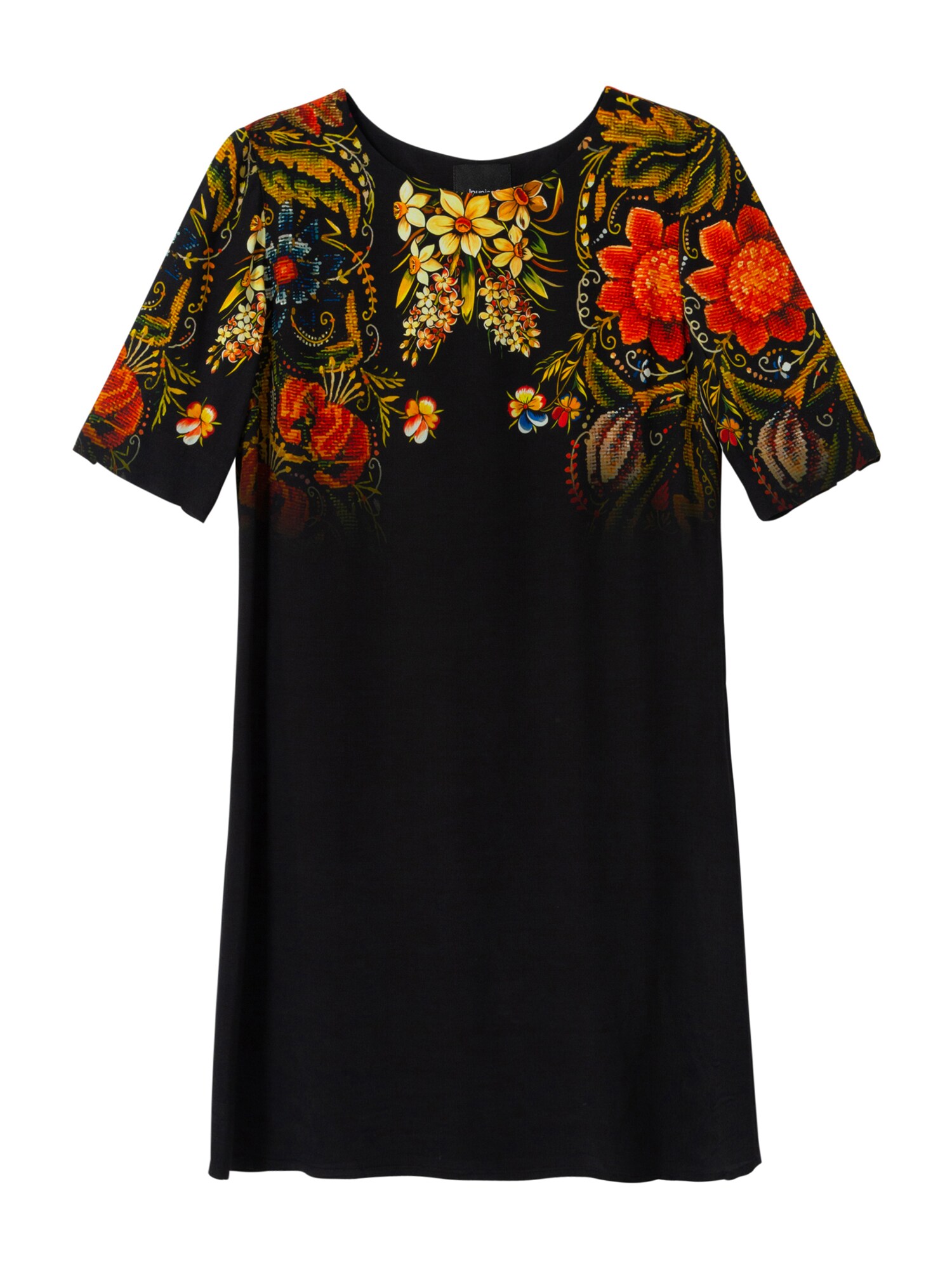 Desigual Suknelė 'Vest Butterflower'  juoda / mišrios spalvos