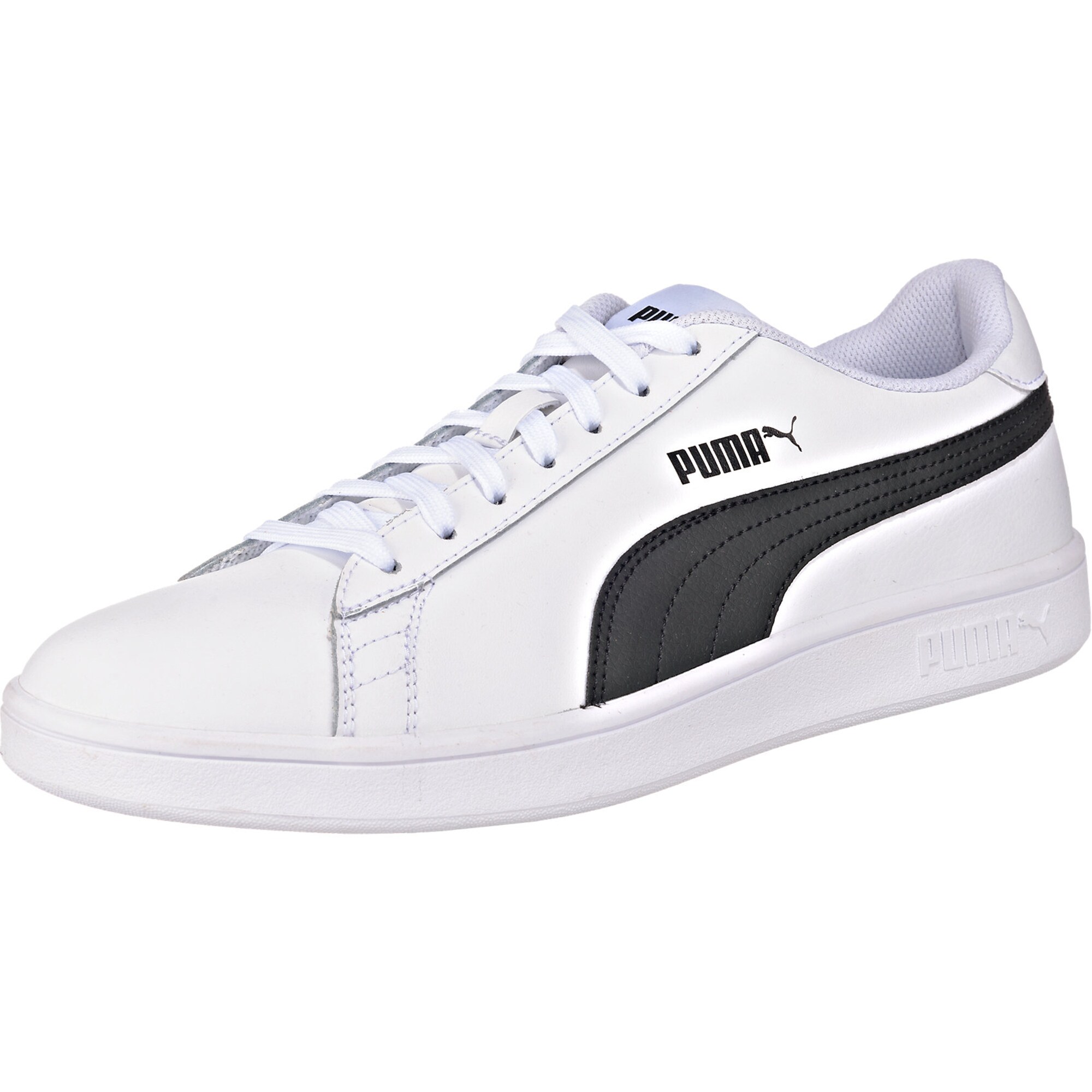 PUMA Sportbačiai be auliuko 'Smash'  balta / juoda