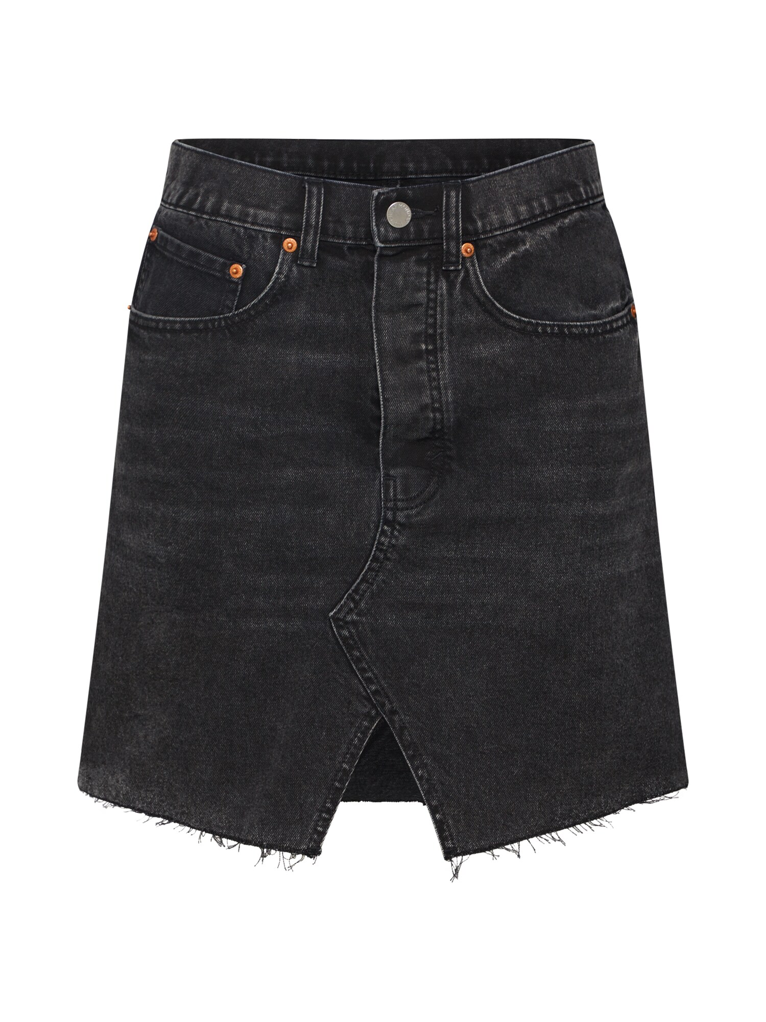 Cheap Monday Dames Rok Shrunken Skirt Grey Denim cheap monday kopen in de aanbieding