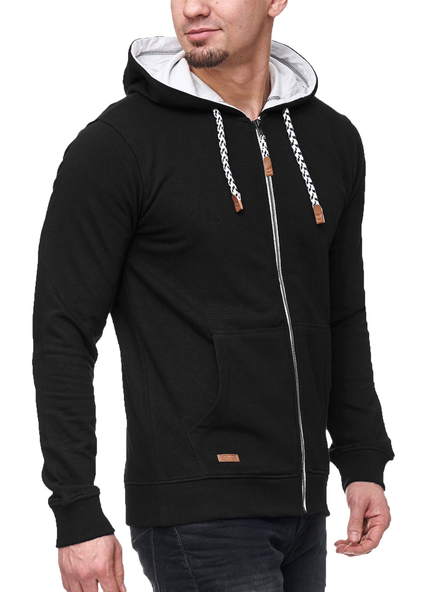 Indicode Jeans Heren Sweatvest Natal Zwart indicode jeans kopen in de aanbieding