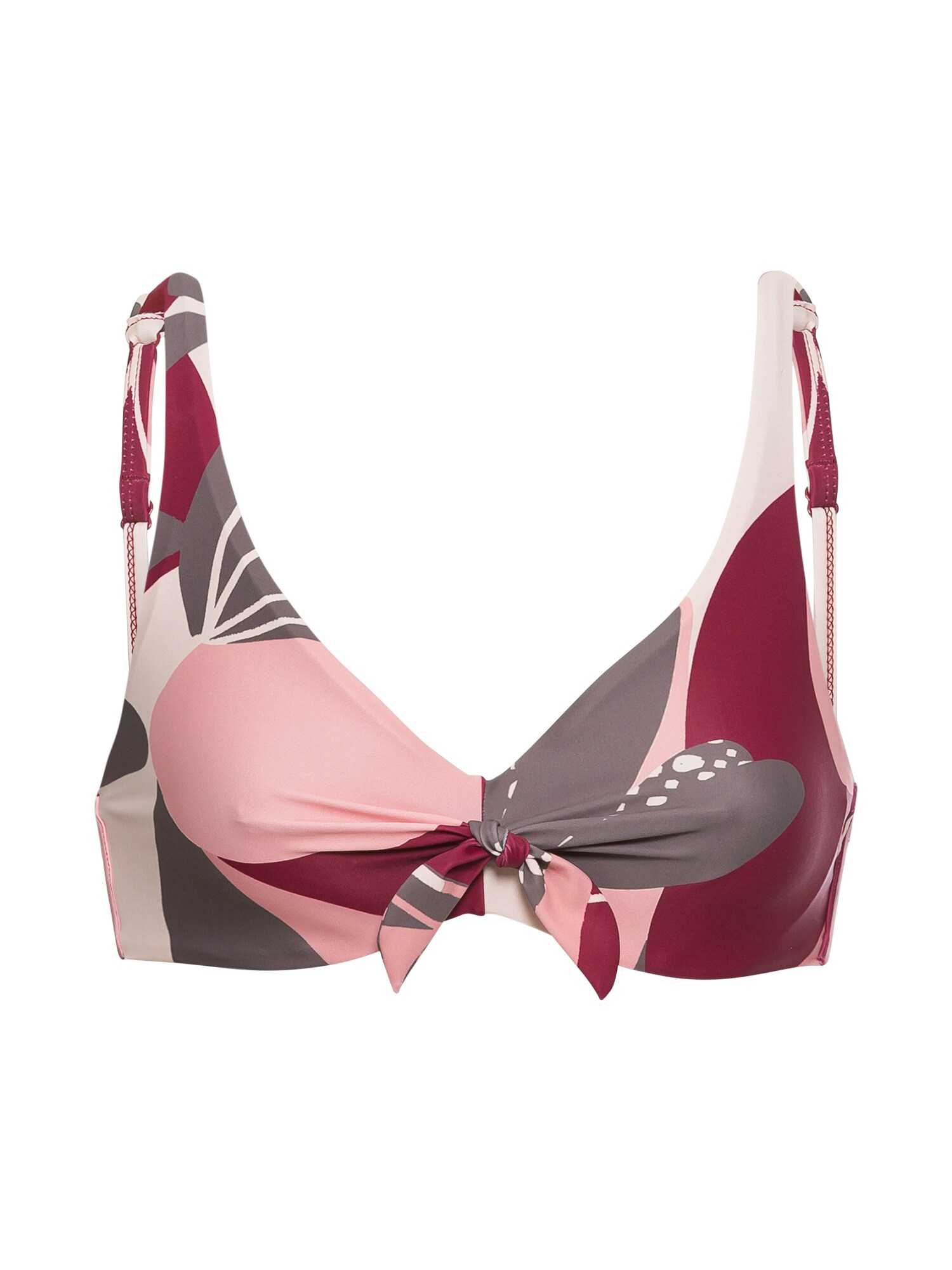 Hunkemöller Bikinio viršutinė dalis 'Print Game Knot Wire'  rožinė