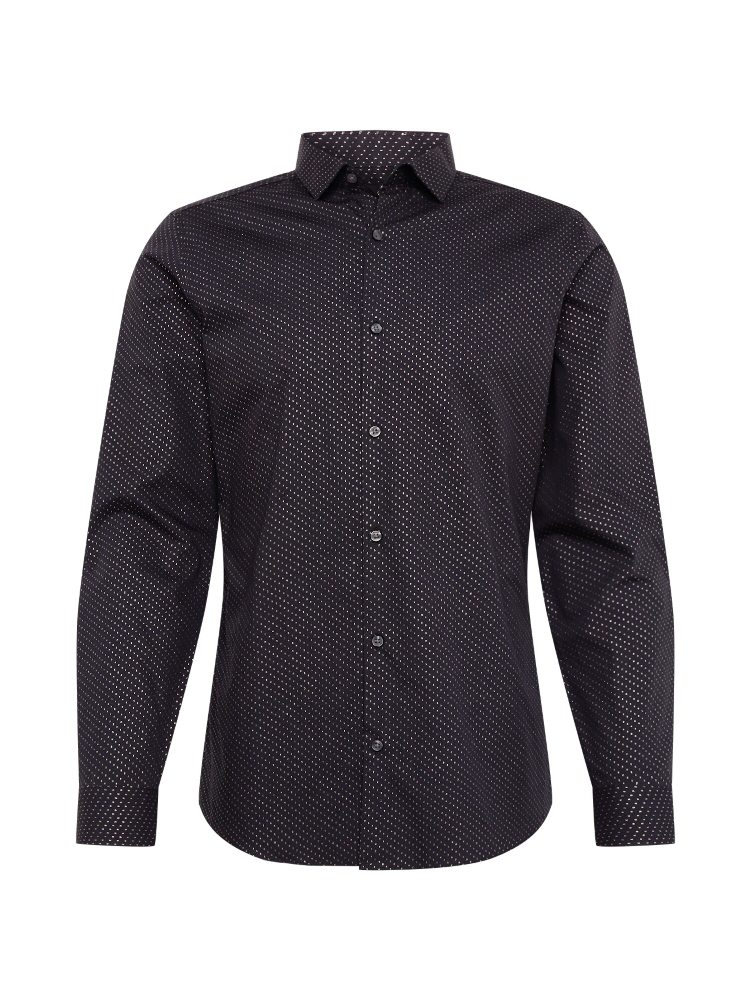 BURTON MENSWEAR LONDON Dalykinio stiliaus marškiniai 'INT:SKSC BLKGLD SPOT'  juoda