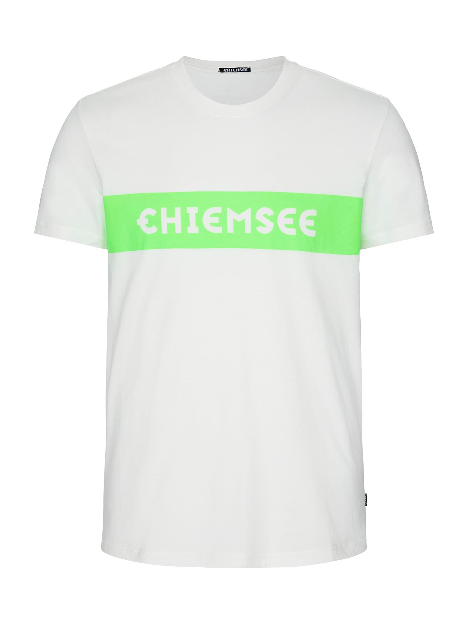 CHIEMSEE Sportiniai marškinėliai balta / žalia