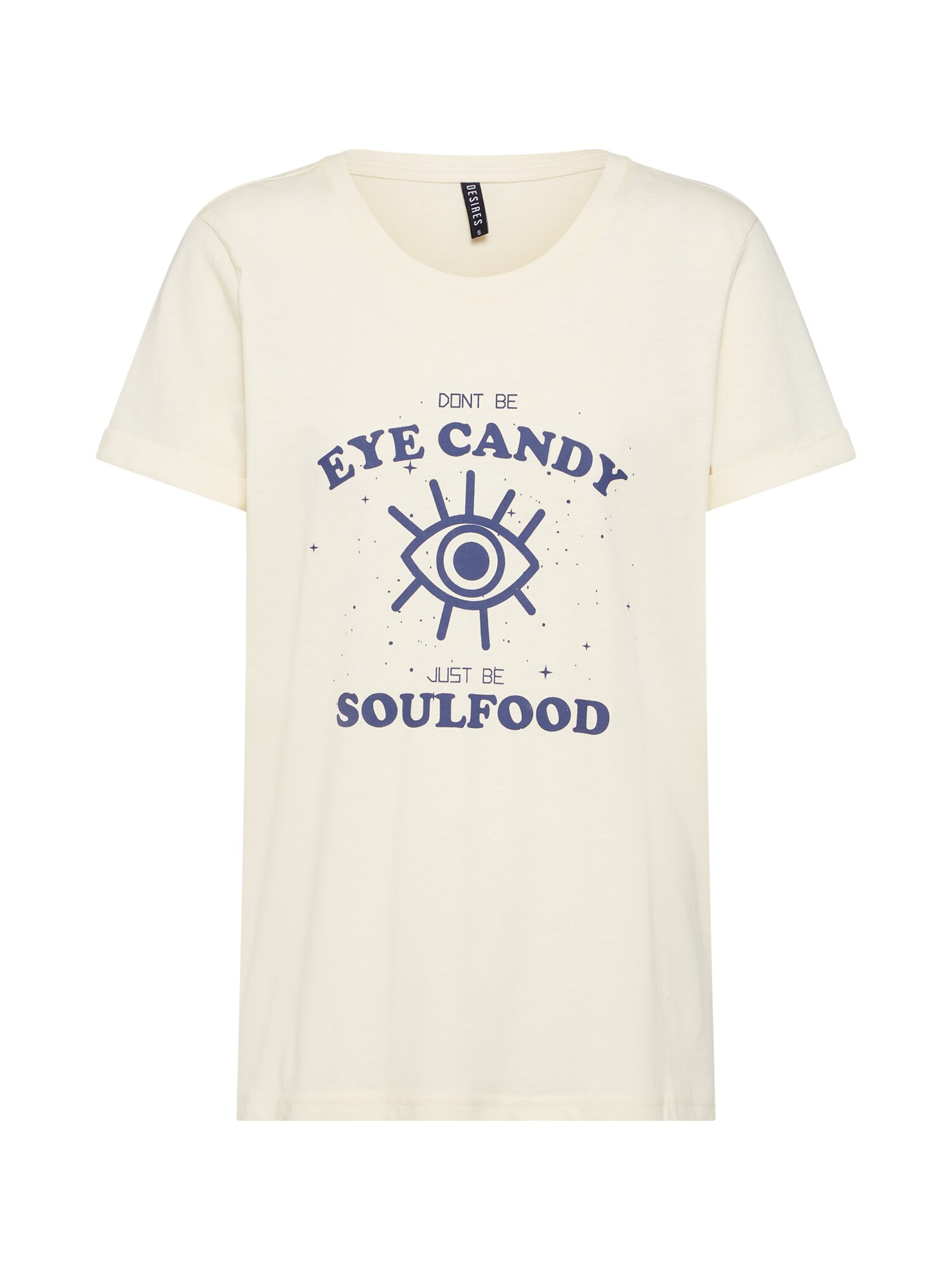 Desires Dames Shirt Vania Beige Blauw desires kopen in de aanbieding