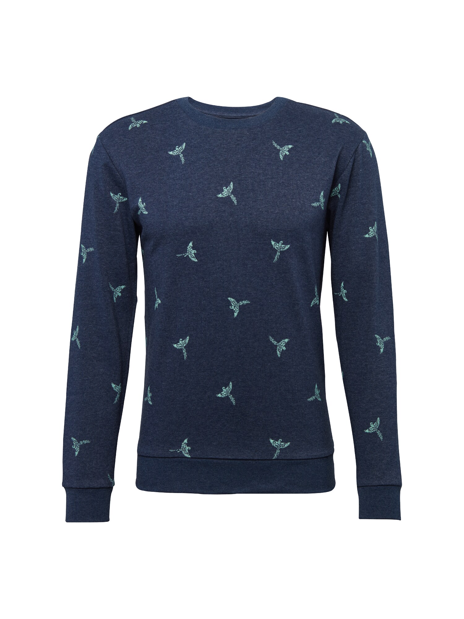 Only Sons Heren Sweatshirt Bird Donkerblauw Mintgroen only sons kopen in de aanbieding