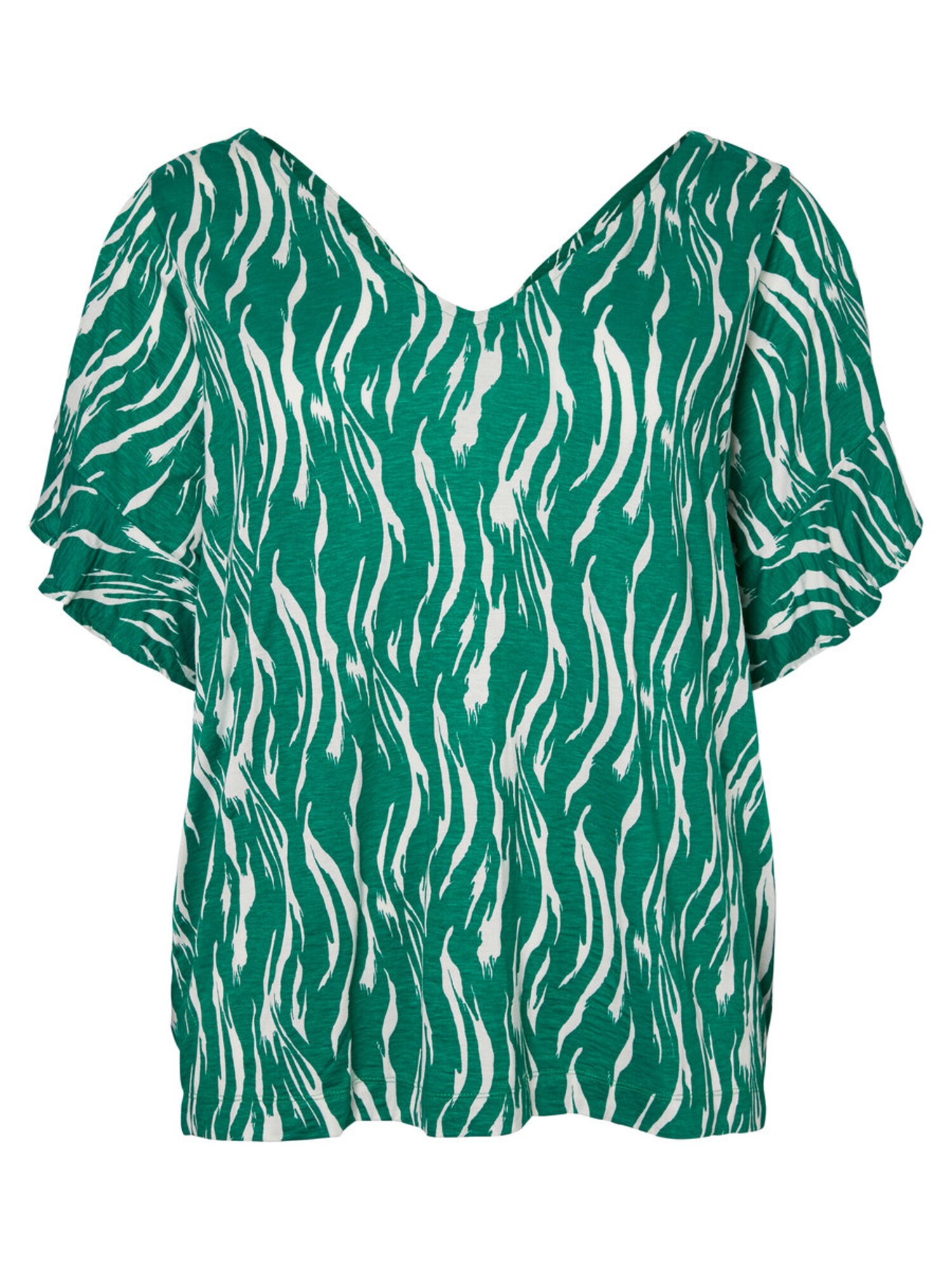 Junarose Dames Top Jade Groen Wit junarose kopen in de aanbieding