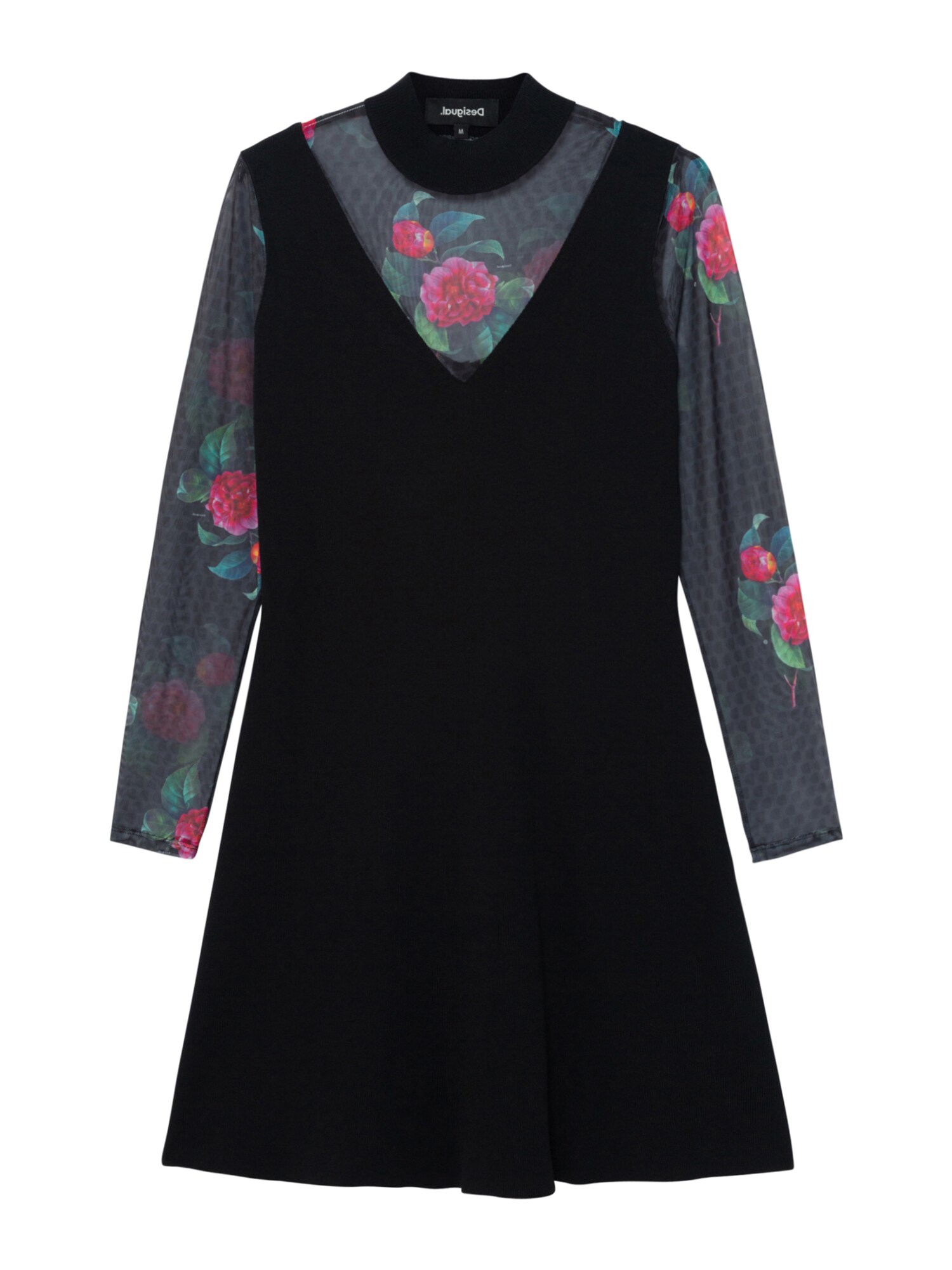 Desigual Suknelė 'TOKIO'  juoda / raudona / žalia