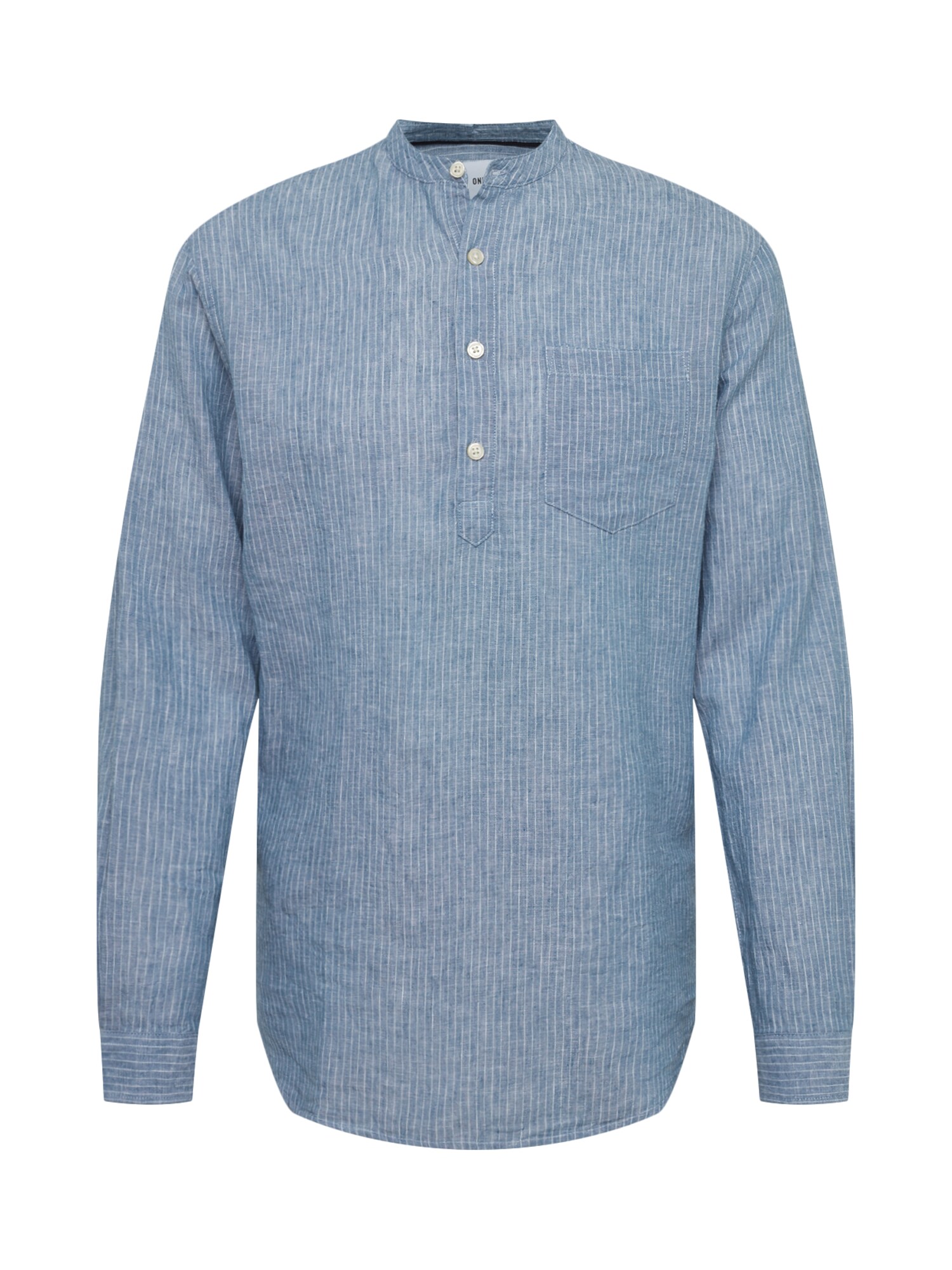 Only Sons Heren Overhemd Caiden Blauw Denim only sons kopen in de aanbieding
