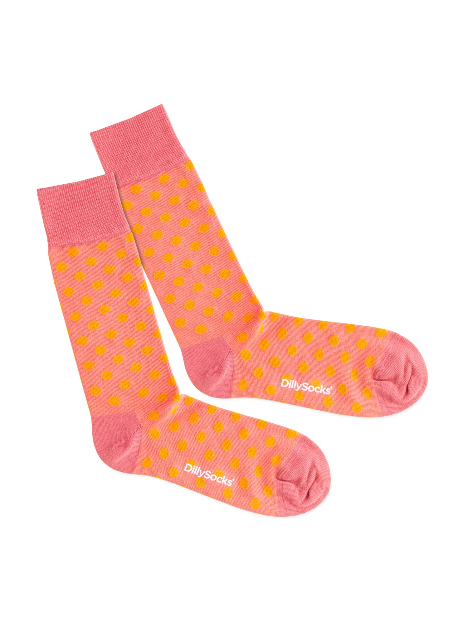 DillySocks Kojinės 'Salmonella'  rožinė / oranžinė