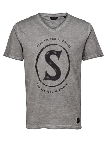 Only & Sons T-Shirt graumeliert
