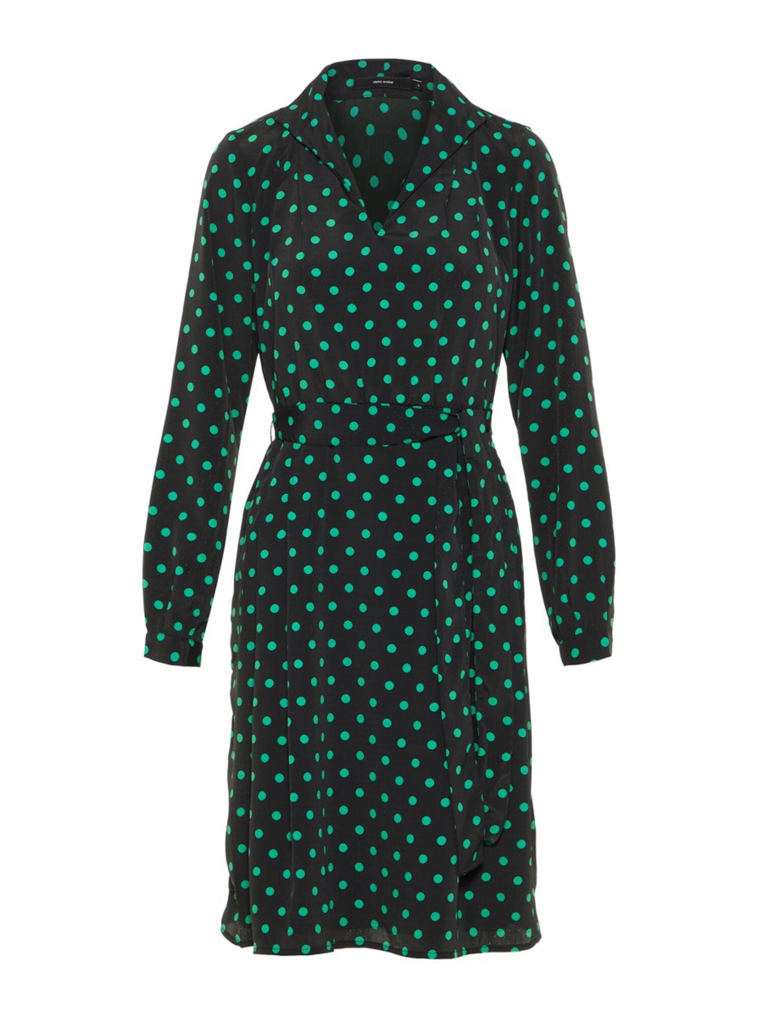 Vero Moda Dames Blousejurk Groen Zwart vero moda kopen in de aanbieding