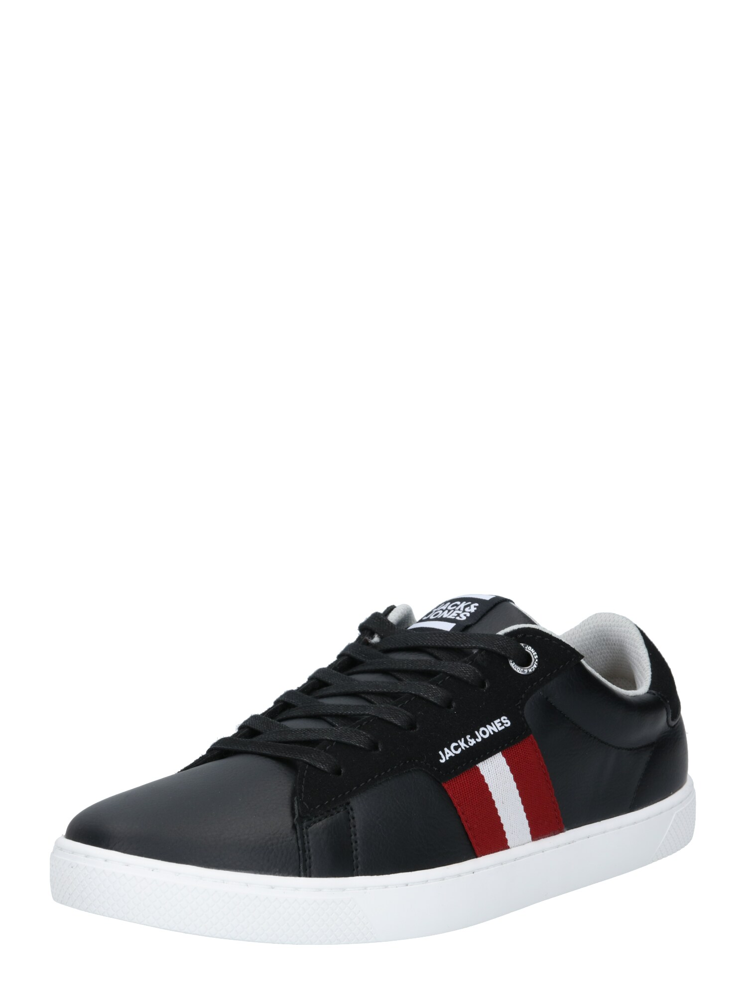 JACK & JONES Sportbačiai be auliuko 'TOD'  antracito / raudona / balta