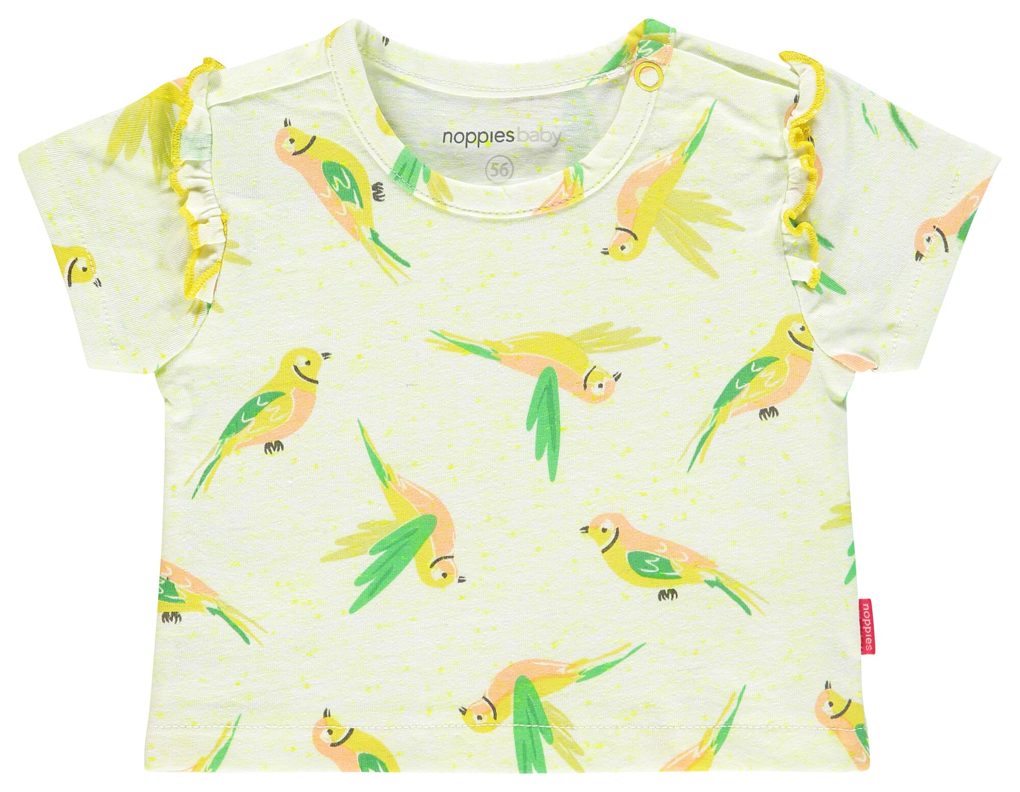 Noppies Meisjes Shirt Somerset Pasteelgeel Gemengde Kleuren noppies kopen in de aanbieding