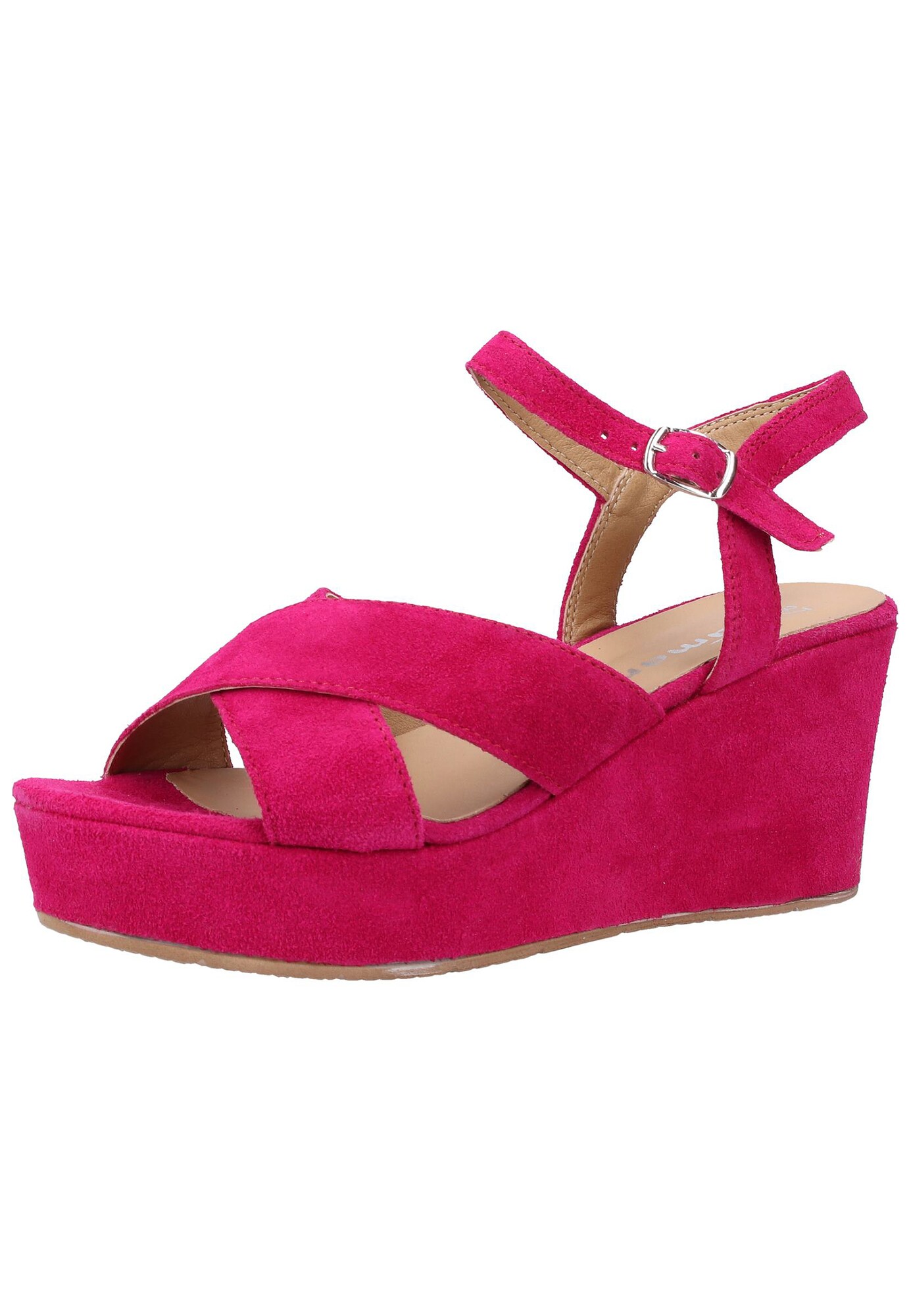 Tamaris Dames Sandalen Met Riem Framboos tamaris kopen in de aanbieding