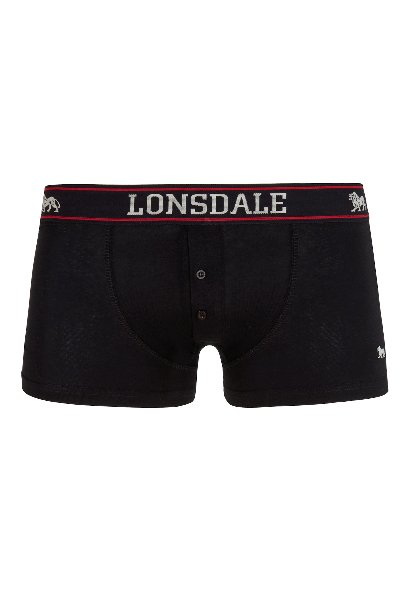 LONSDALE Boxeri Oakworth  negru / alb