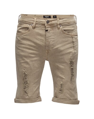 Tigha Kris Jeans-Shorts oliv