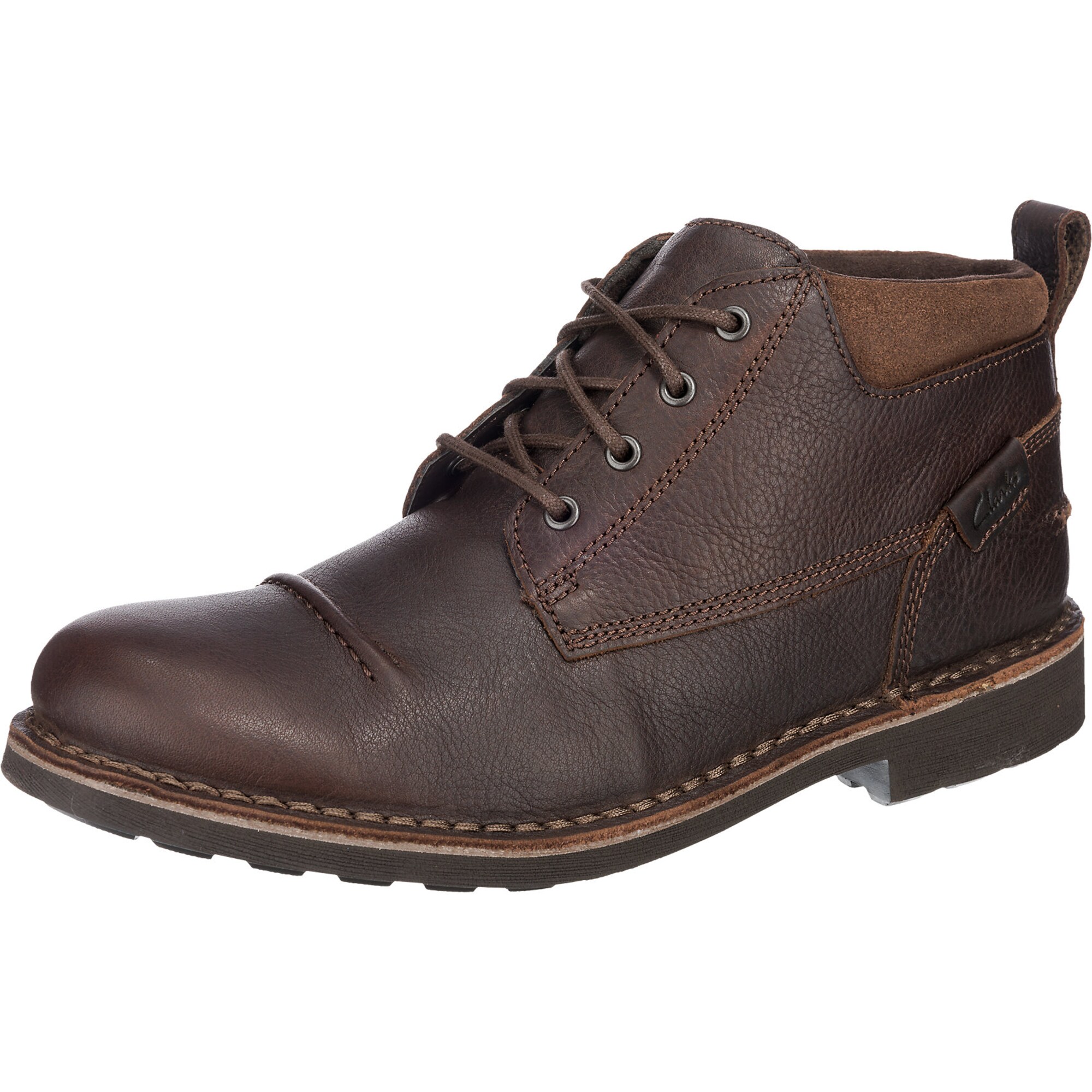 Clarks Heren Veterlaarzen Bruin Zwart clarks kopen in de aanbieding