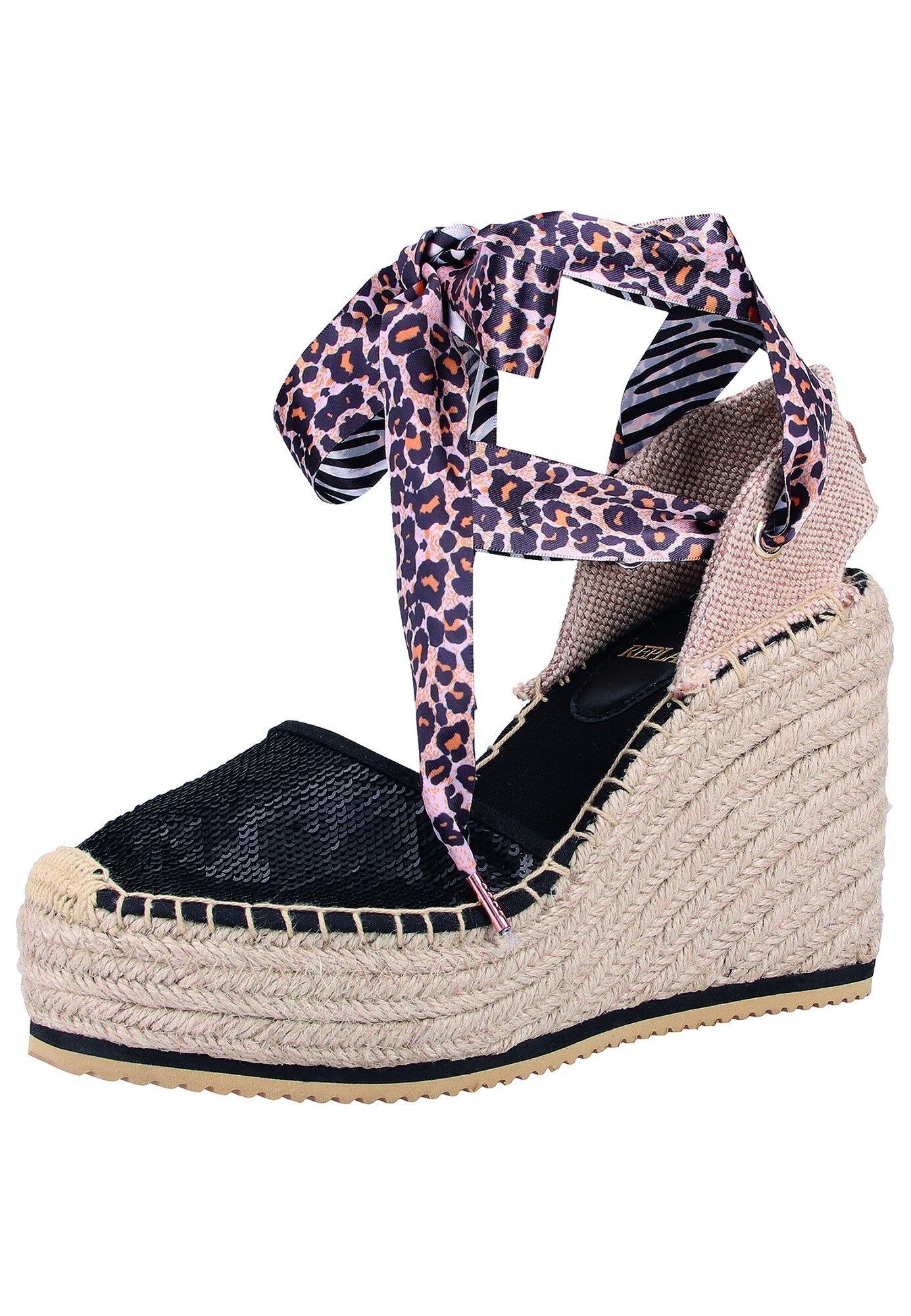 Replay Dames Sandaal Beige Zwart replay kopen in de aanbieding