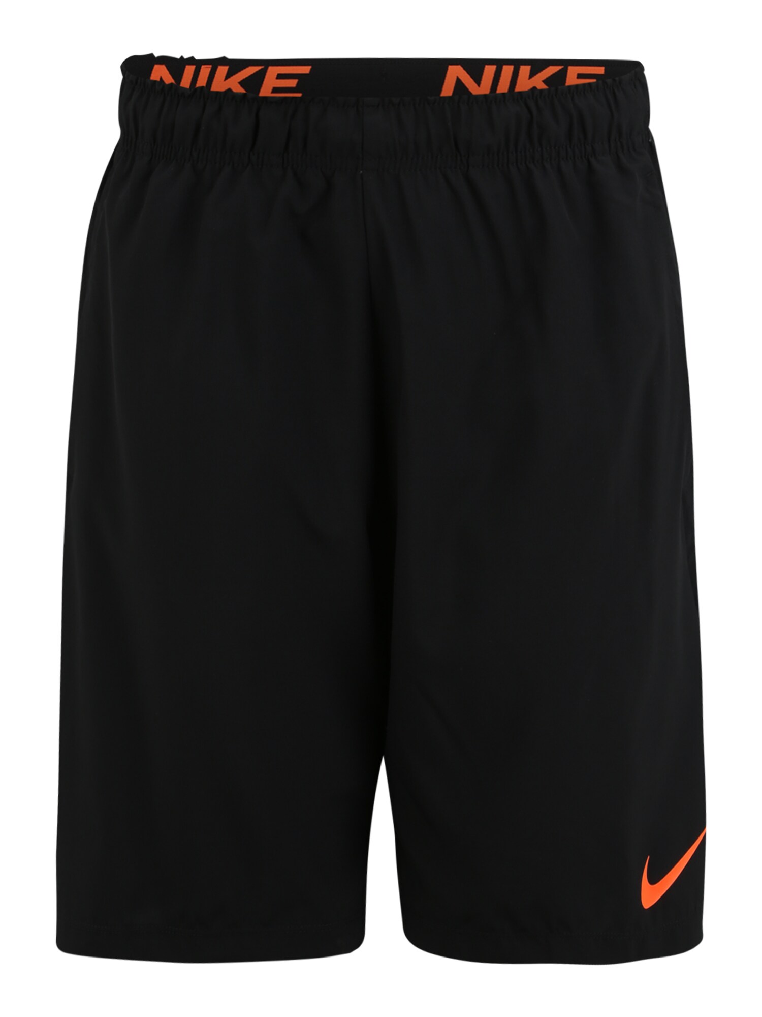 NIKE Sportinės kelnės 'Flex'  juoda / oranžinė