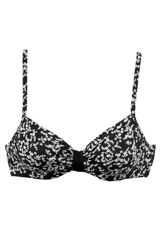 LASCANA, Bikini felső 'Meadow', fekete