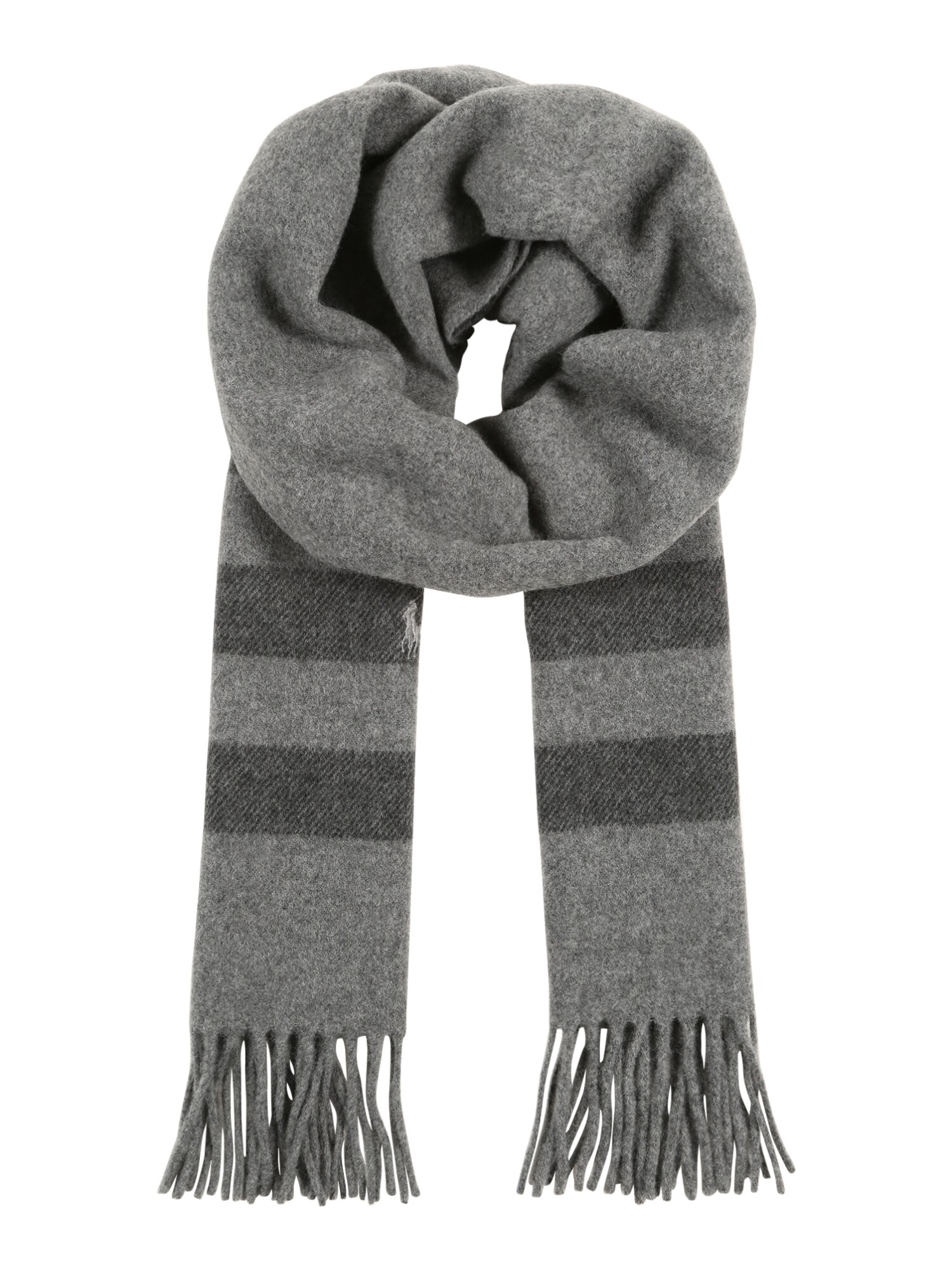 Polo Ralph Lauren Dames Sjaal Grijs Gemeleerd polo ralph lauren kopen in de aanbieding