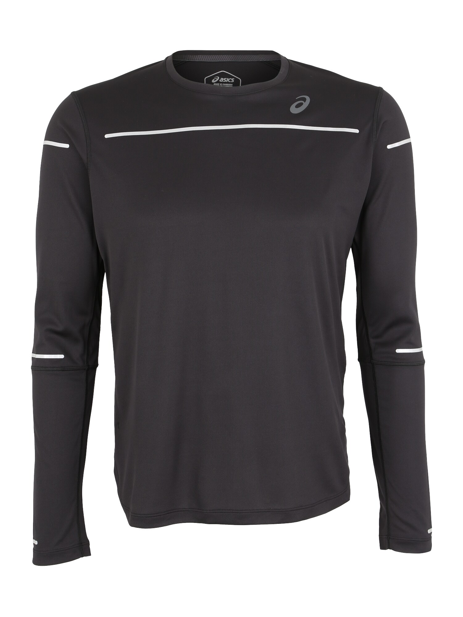 Asics Heren Functioneel Shirt Lite Show Zwart Wit asics kopen in de aanbieding