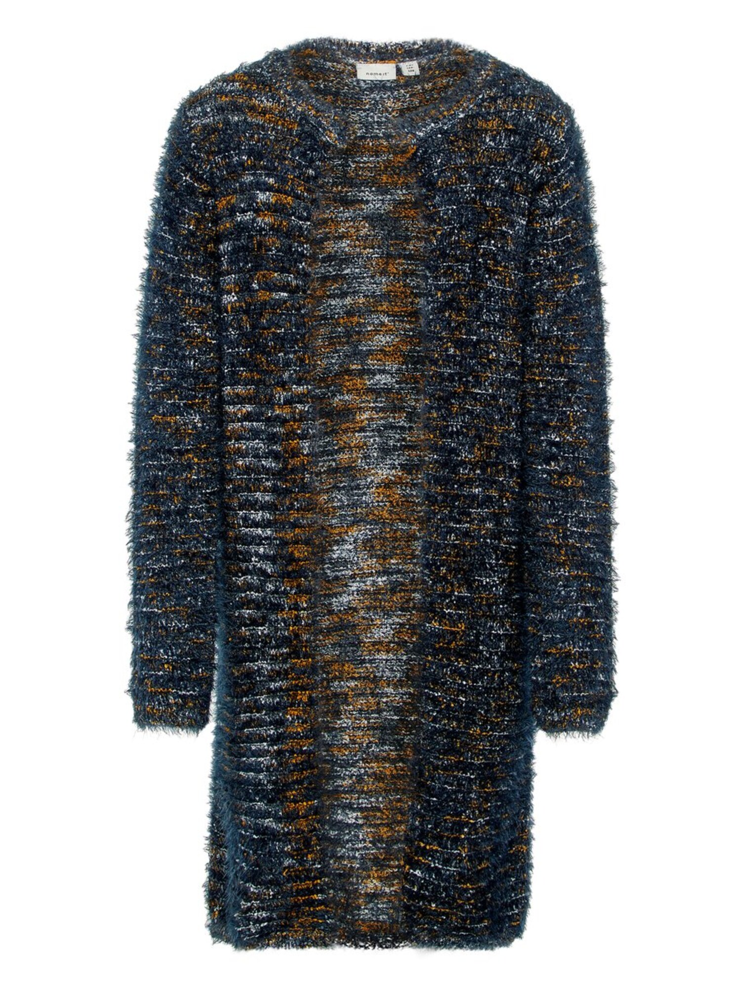 Name It Meisjes Gebreid Vest Nachtblauw Roestbruin name it kopen in de aanbieding