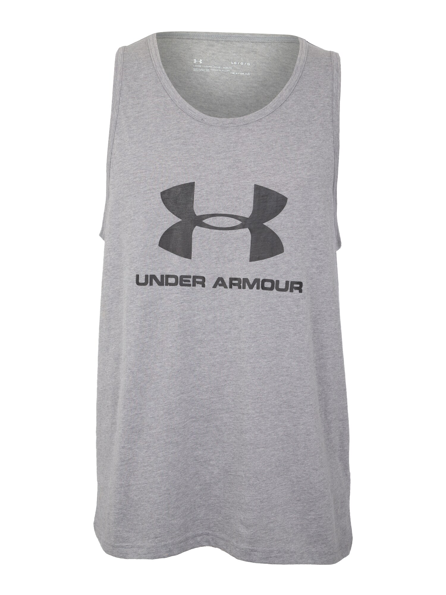 UNDER ARMOUR Sportiniai marškinėliai  pilka / juoda