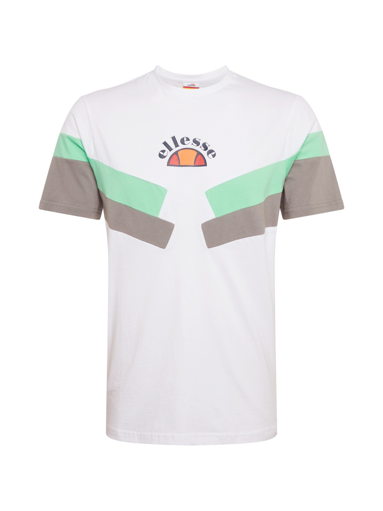ELLESSE Marškinėliai 'TERRIA'  pilka / balta / žalia