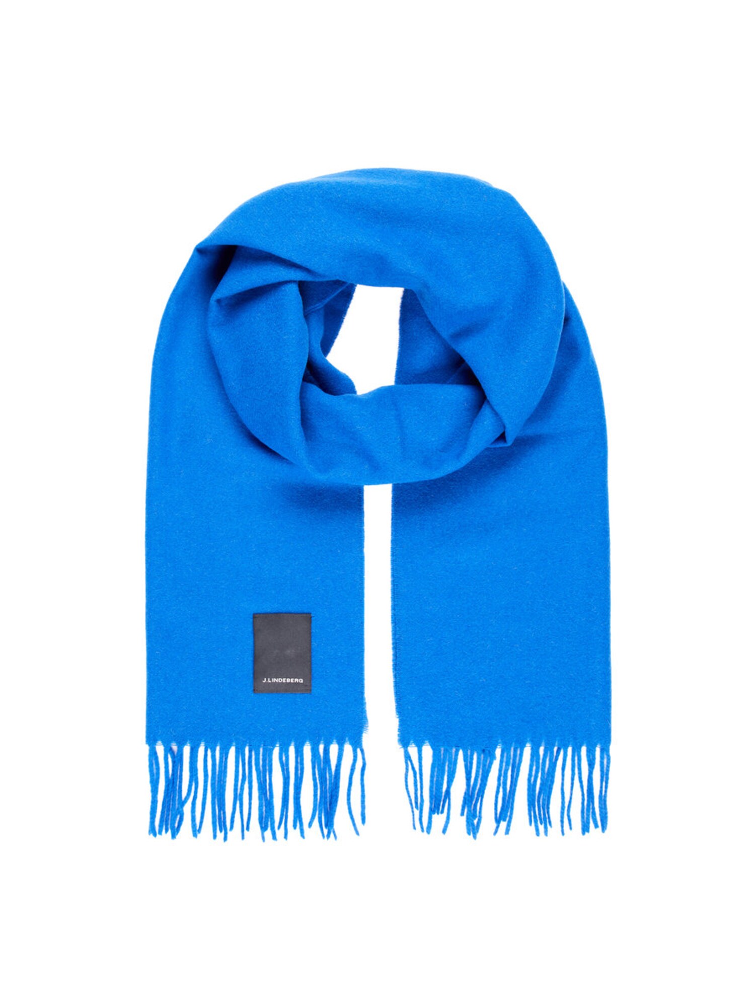 Jlindeberg Heren Sjaal Champ Solid Blauw jlindeberg kopen in de aanbieding