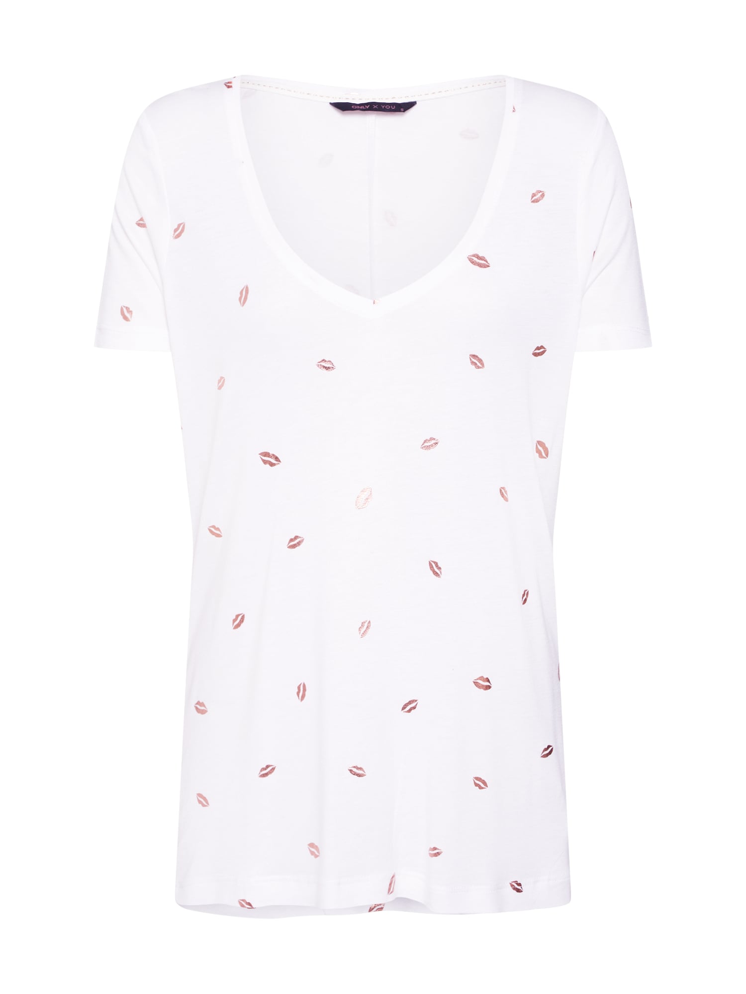 Only Dames Shirt Onyiris Ss V Neck Top Jrs Wit only kopen in de aanbieding