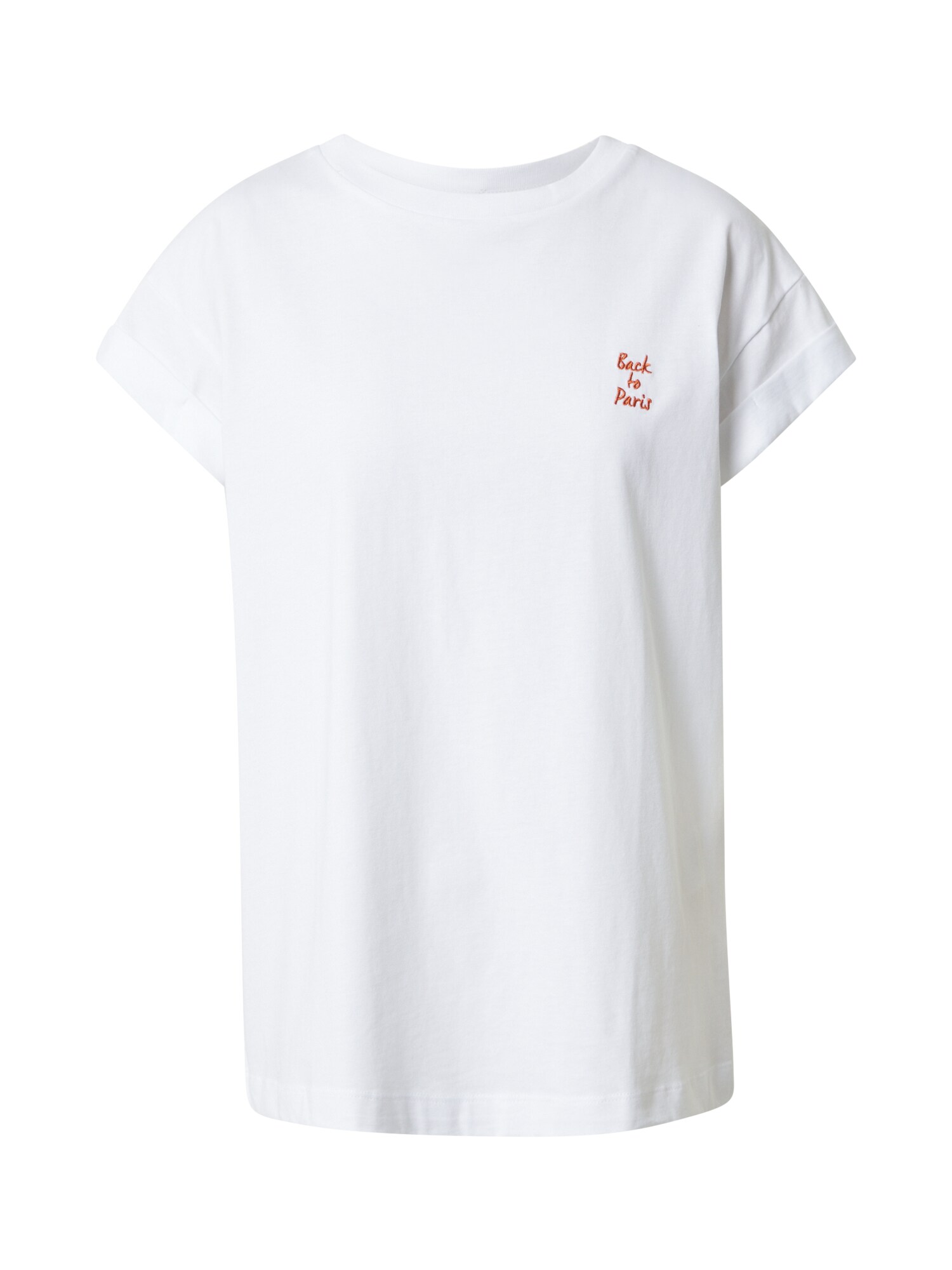 Rich & Royal Marškinėliai 'Boyfriend Shirt'  oranžinė / balta