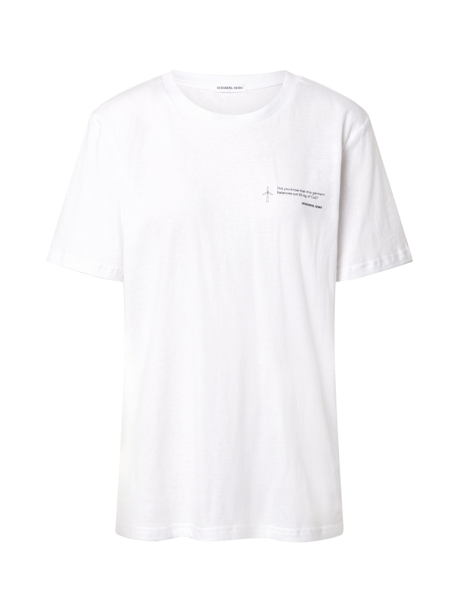Designers Remix Marškinėliai 'Stanley'  balta / juoda