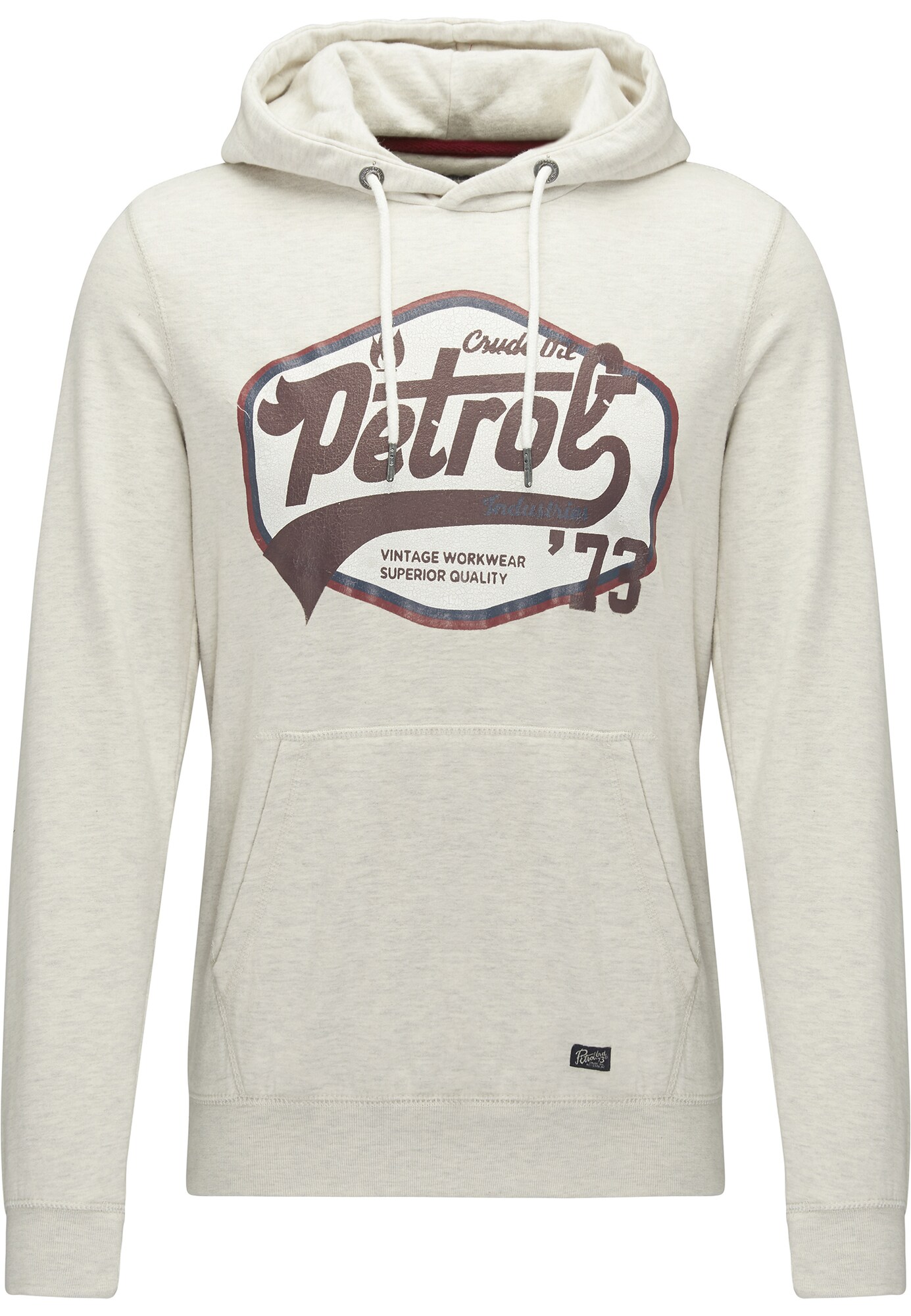 Petrol Industries Heren Sweatshirt Beige Gemeleerd Blauw Bruin Wit petrol industries kopen in de aanbieding