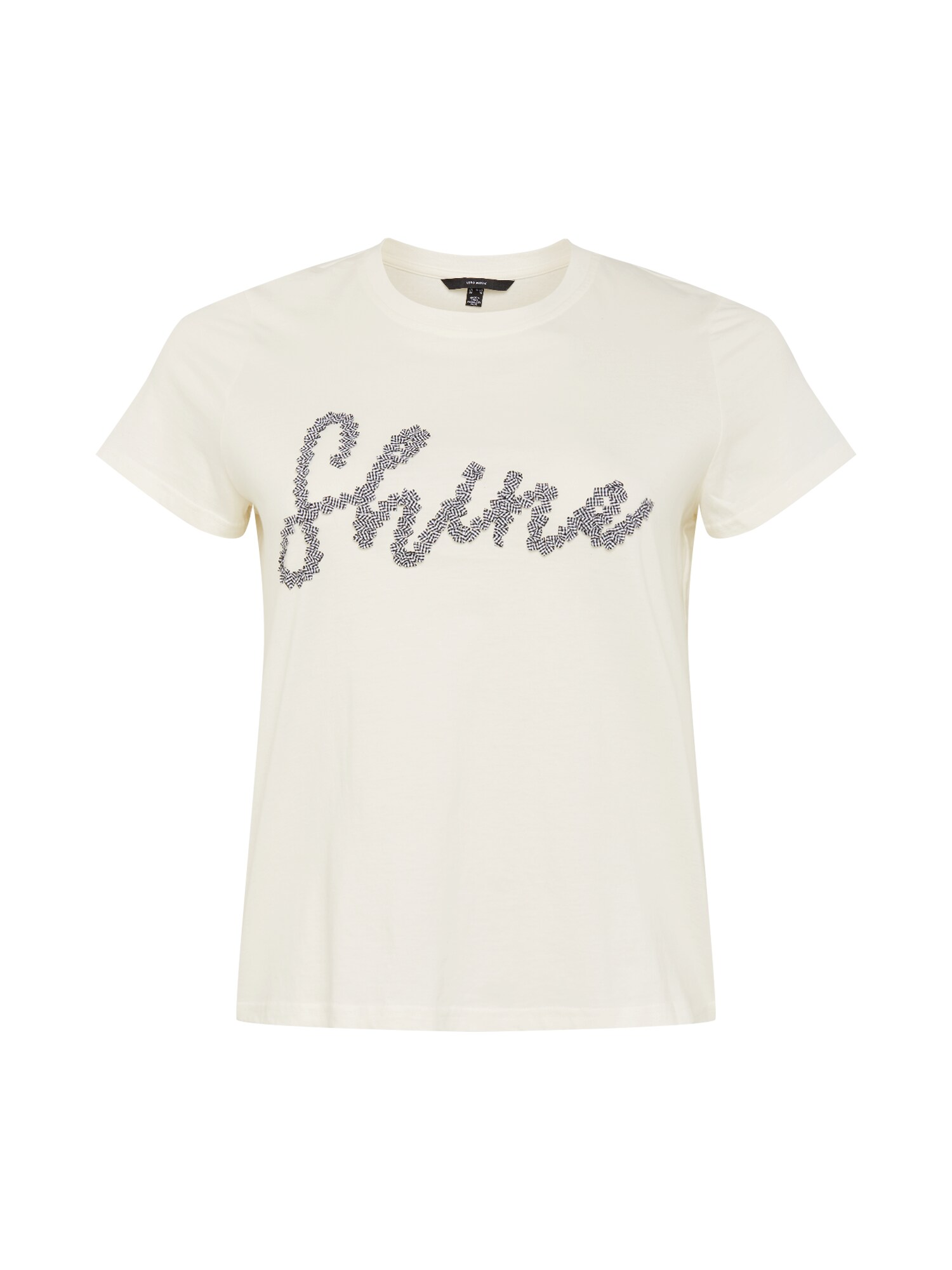 Vero Moda Curve Marškinėliai 'Alana Francis'  balta / juoda