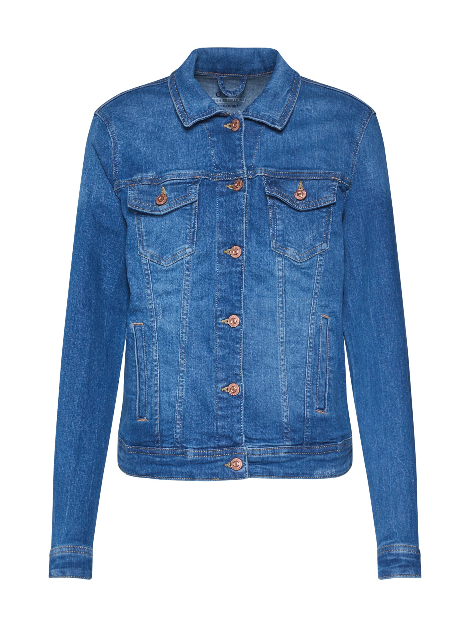 Edc By Esprit Dames Tussenjas Blauw Denim edc by esprit kopen in de aanbieding