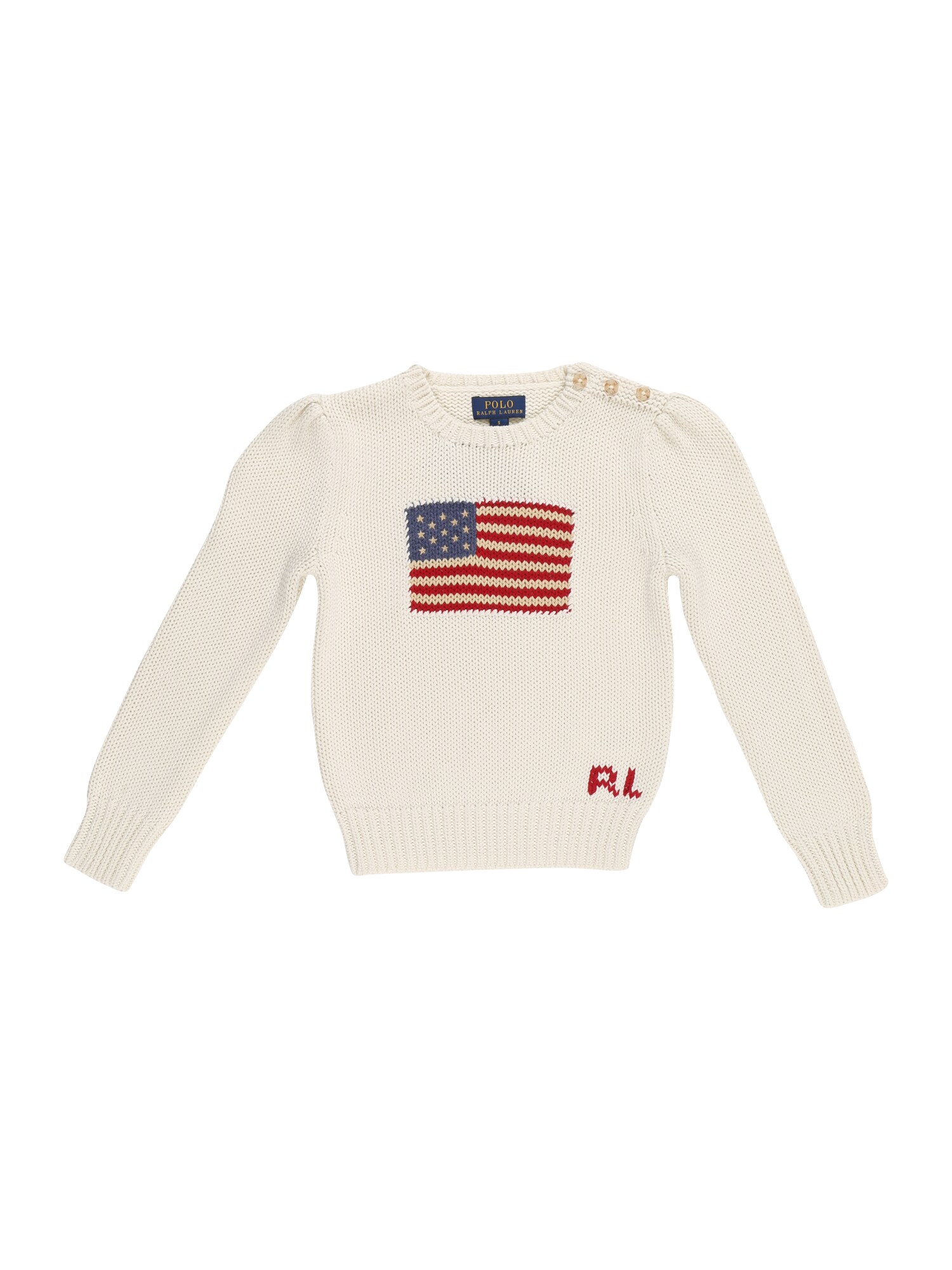 Polo Ralph Lauren Meisjes Trui American Creme polo ralph lauren kopen in de aanbieding
