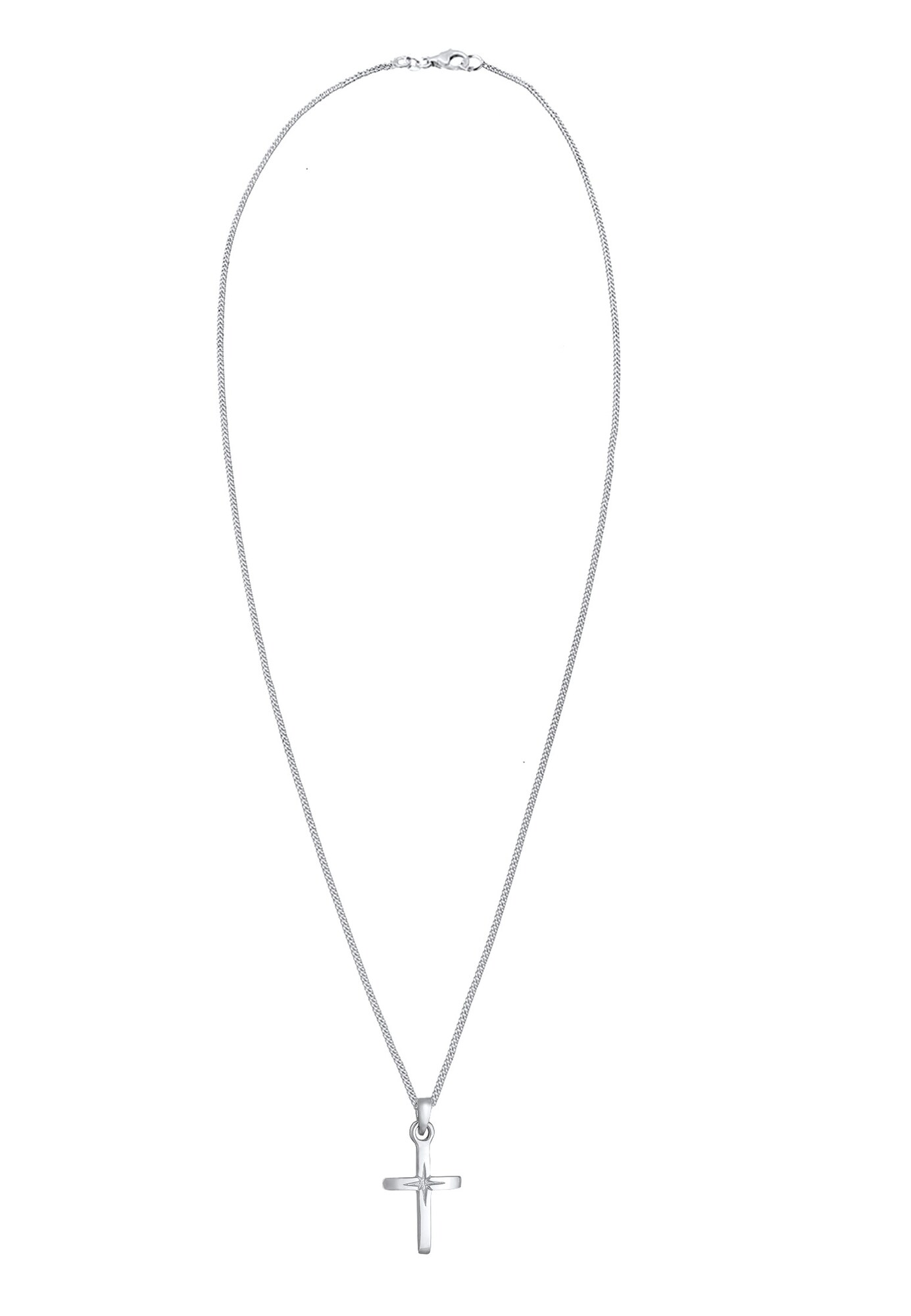 ELLI Lanțuri Kreuz  argintiu