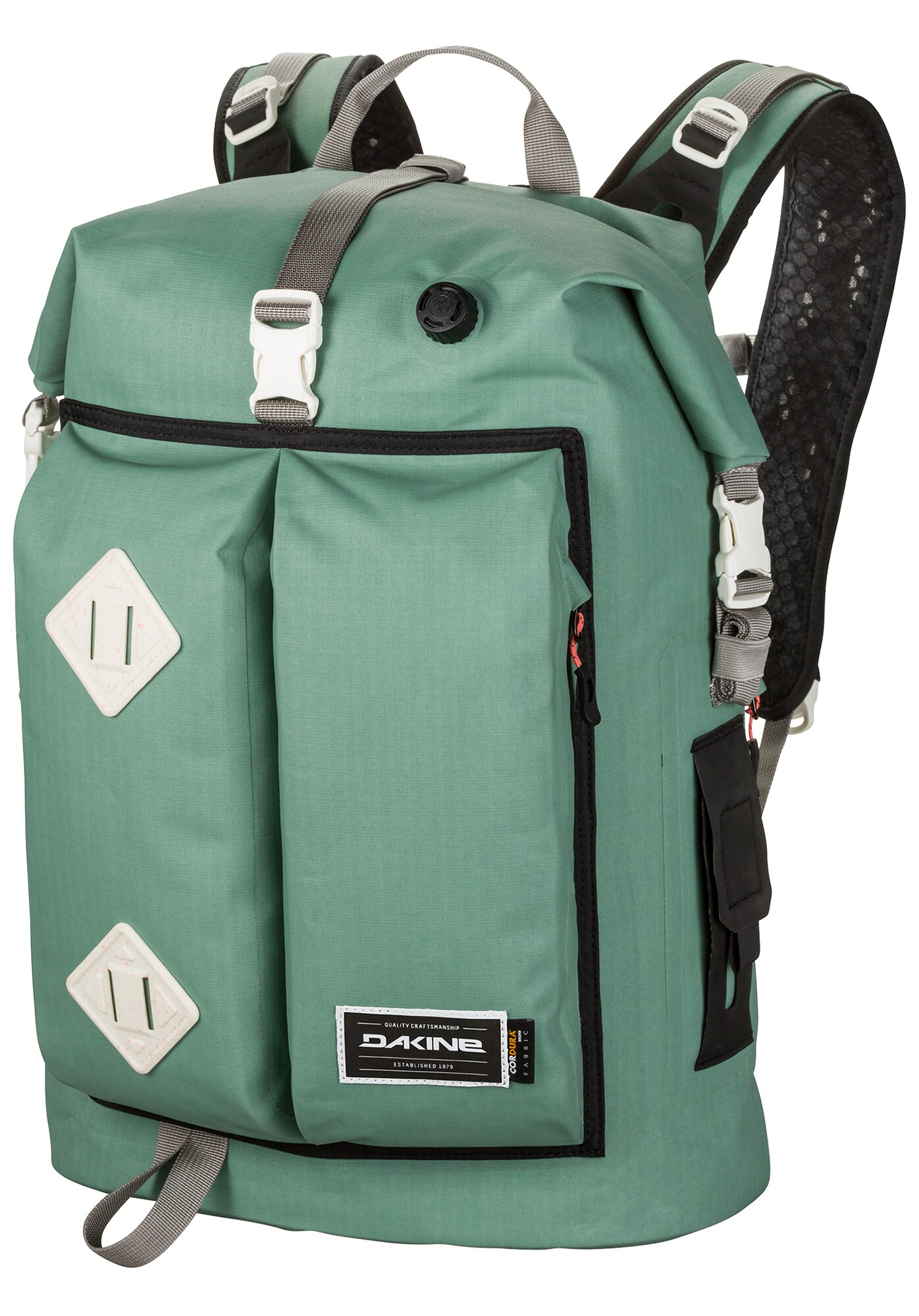 Dakine Dames Sportrugzak Beige Smaragd Zwart dakine kopen in de aanbieding