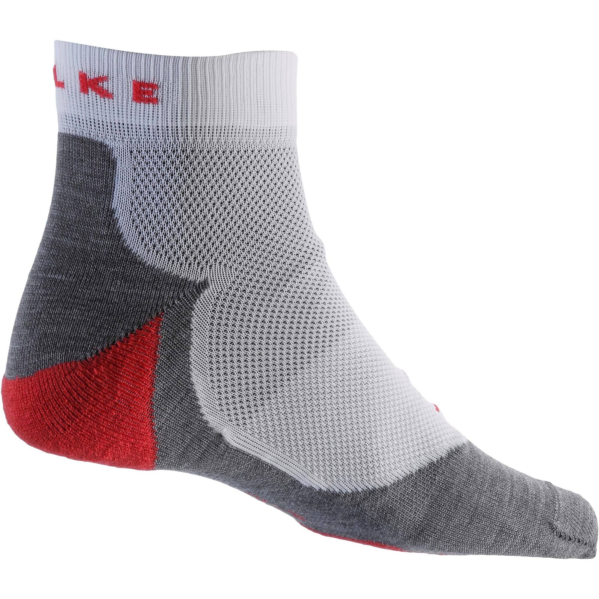 FALKE Calcetines deportivos  gris / rojo / blanco – imagen 3