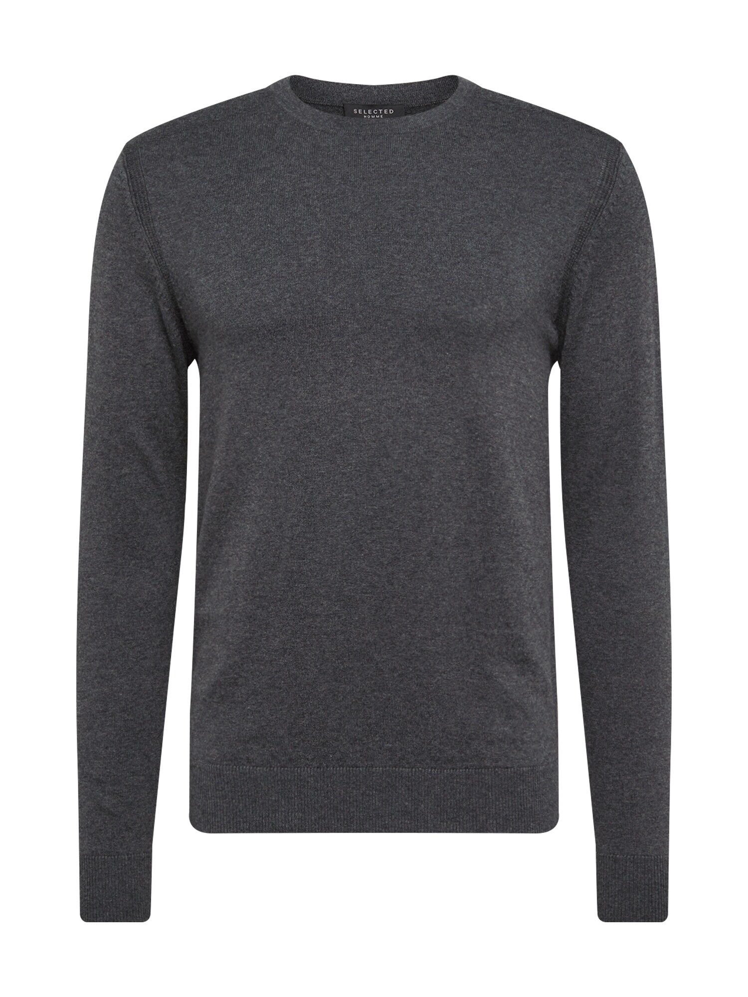 SELECTED HOMME Pullover ''''SLHDANIEL CREW NECK B NOOS'''' graumeliert