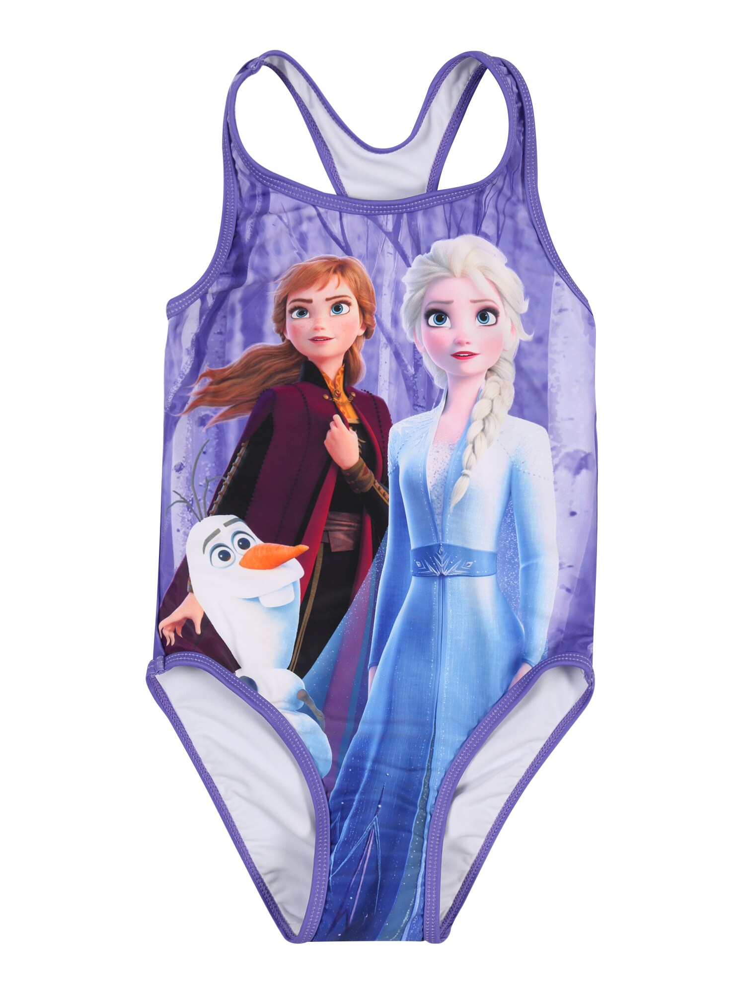 NAME IT Maudymosi kostiumėlis 'FROZEN NATENE'  purpurinė / šviesiai mėlyna / balta / oranžinė / slyvų spalva