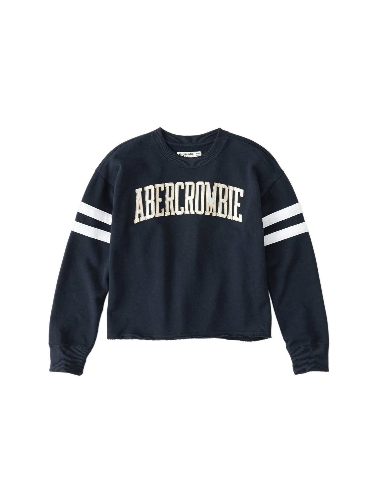Abercrombie Fitch Meisjes Sweatshirt Jun 4 Sporty Slv Stripe Crew 4Cc Navy abercrombie fitch kopen in de aanbieding
