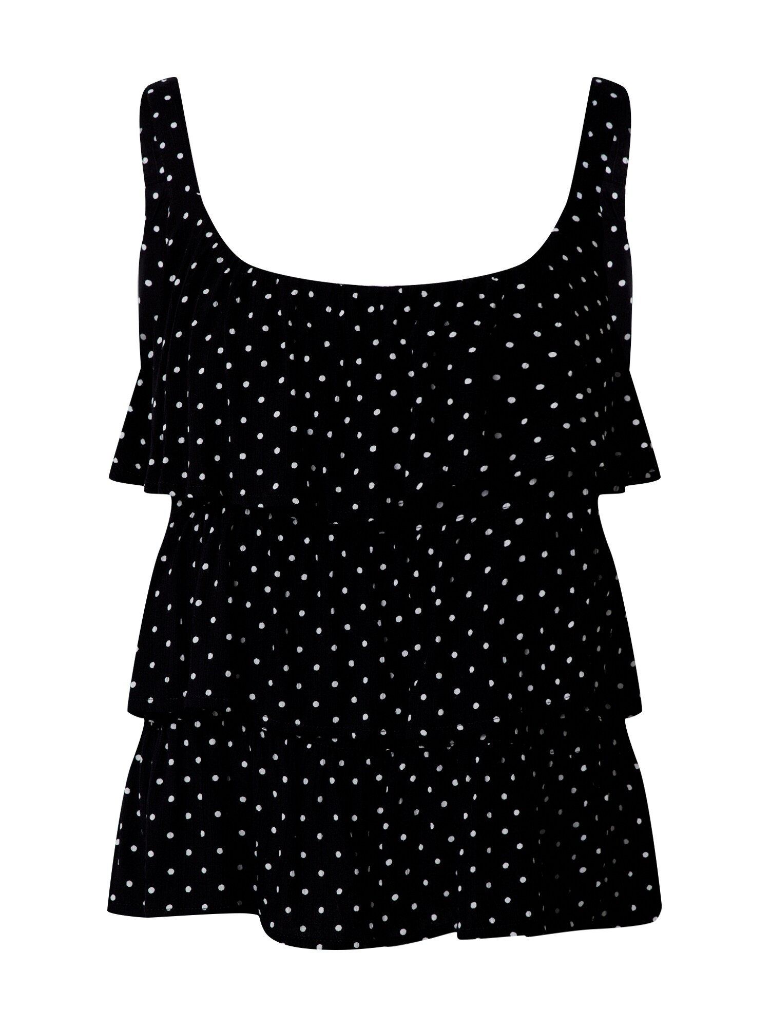 Dorothy Perkins Palaidinė be rankovių 'Cami'  juoda / balta